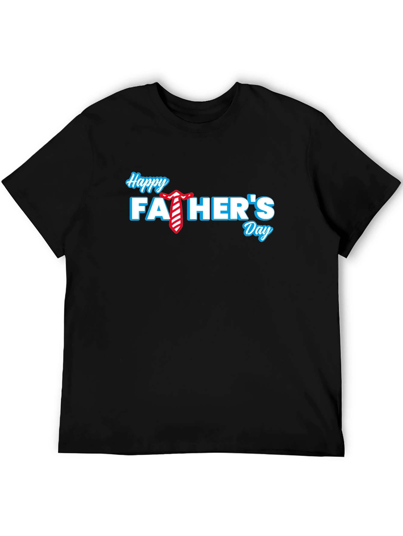Happy Fathers Day Black T-Shirt