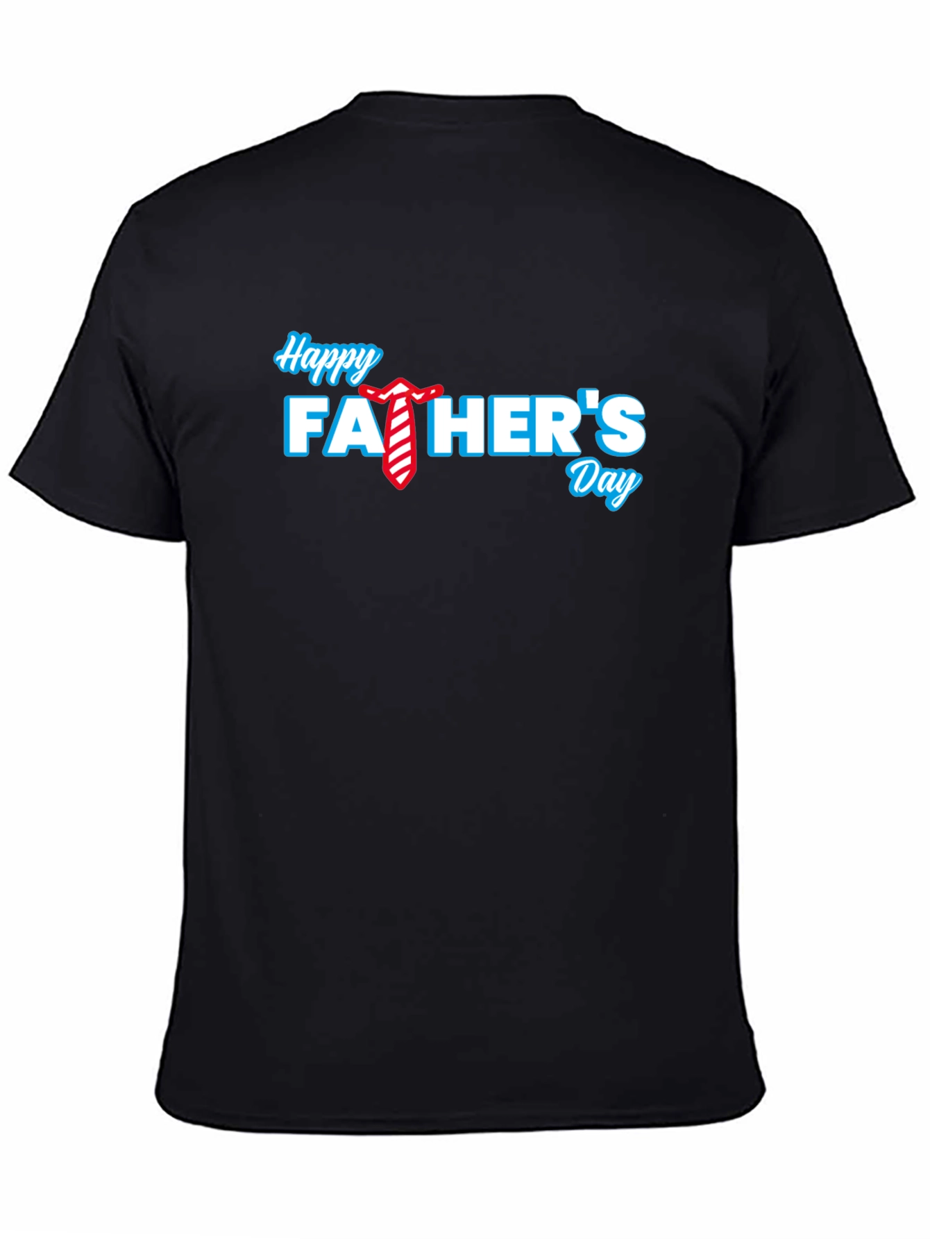 Happy Fathers Day Black T-Shirt