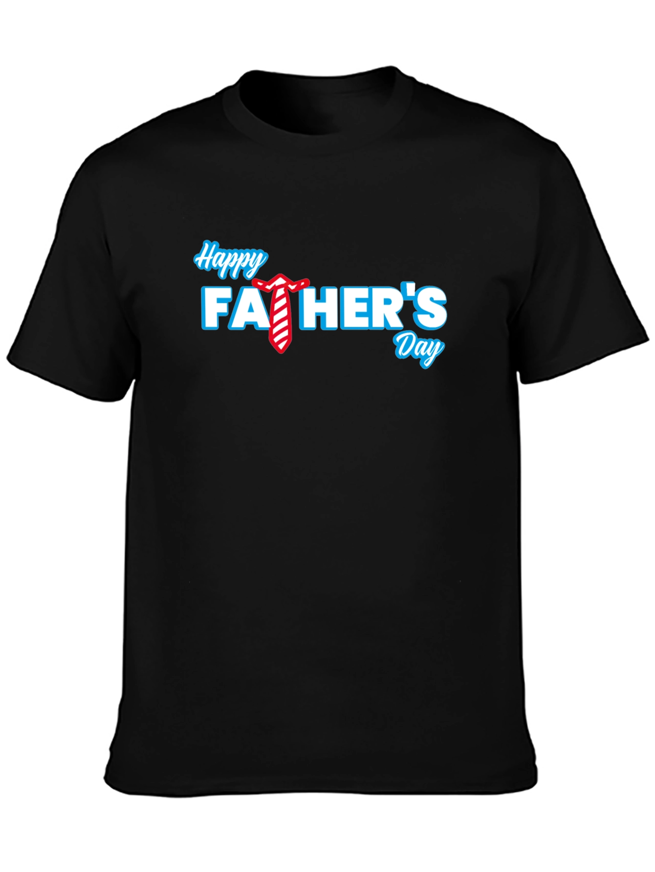 Happy Fathers Day Black T-Shirt