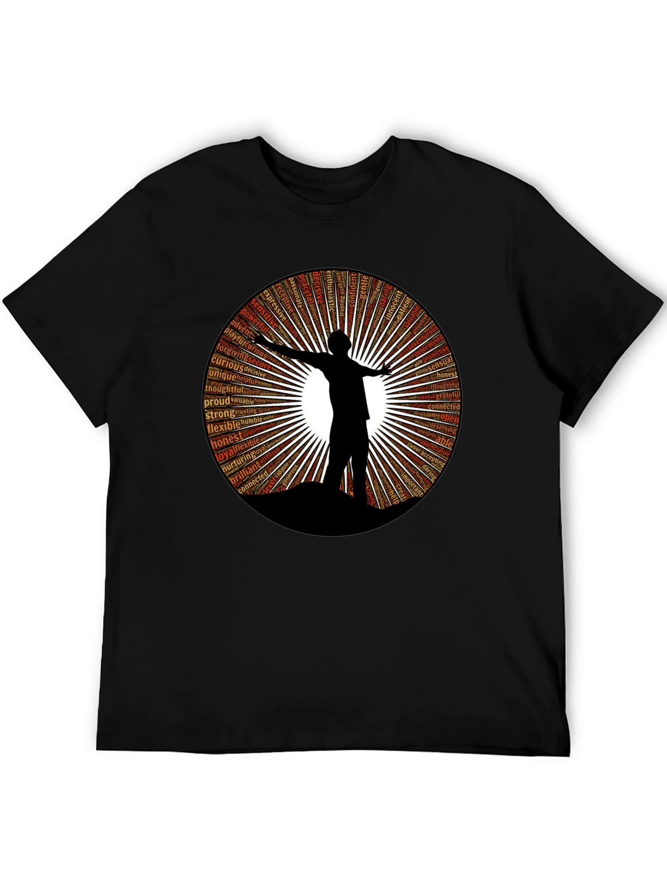 Inspiring Word Art T-Shirt - Silhouette Design