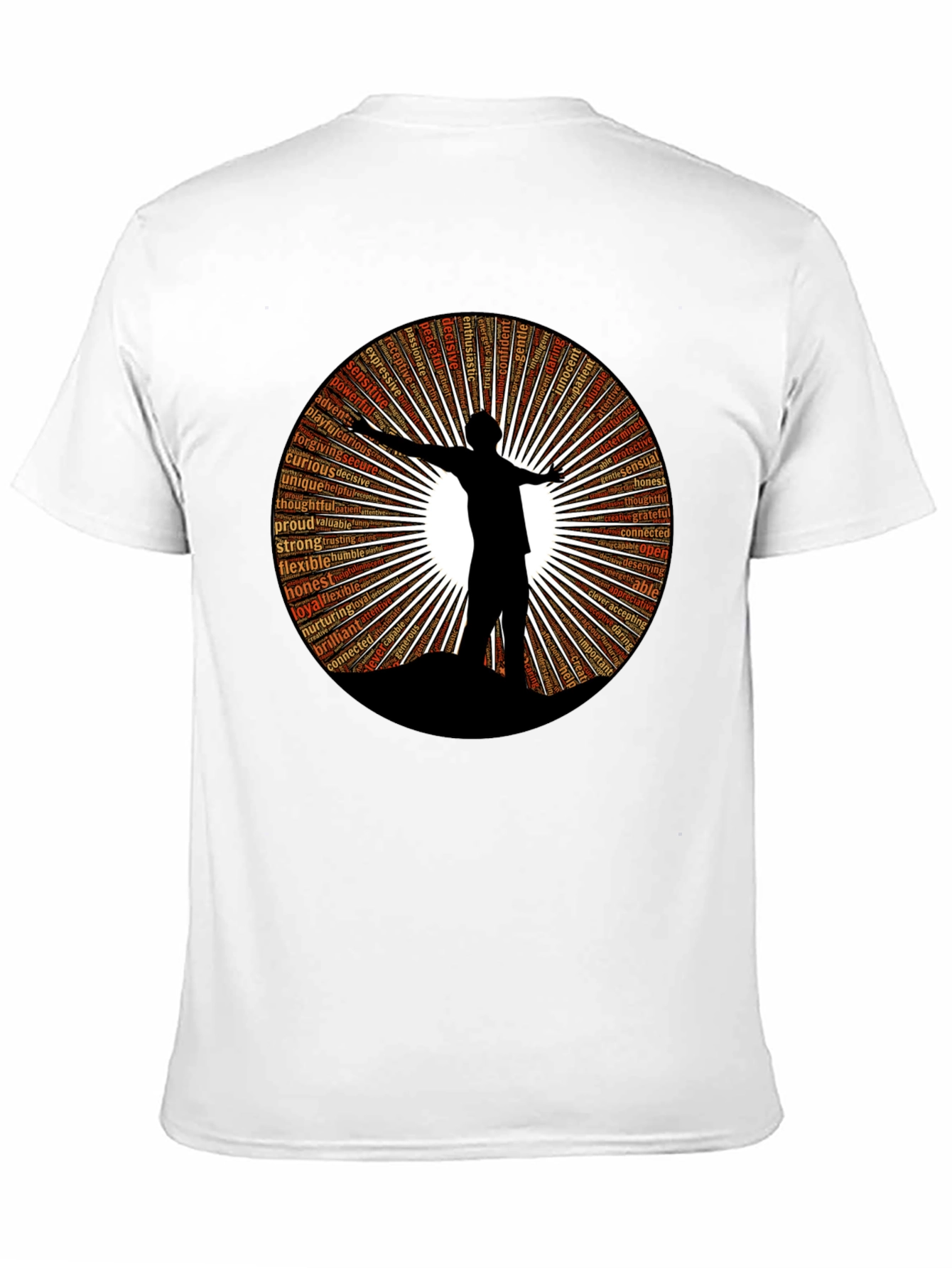 Inspiring Word Art T-Shirt - Silhouette Design