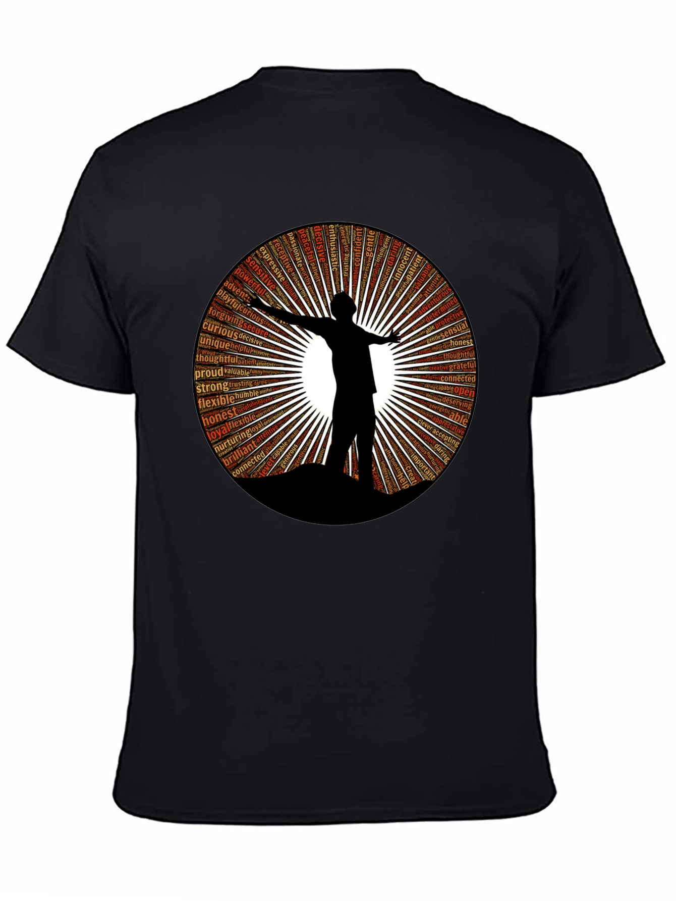 Inspiring Word Art T-Shirt - Silhouette Design