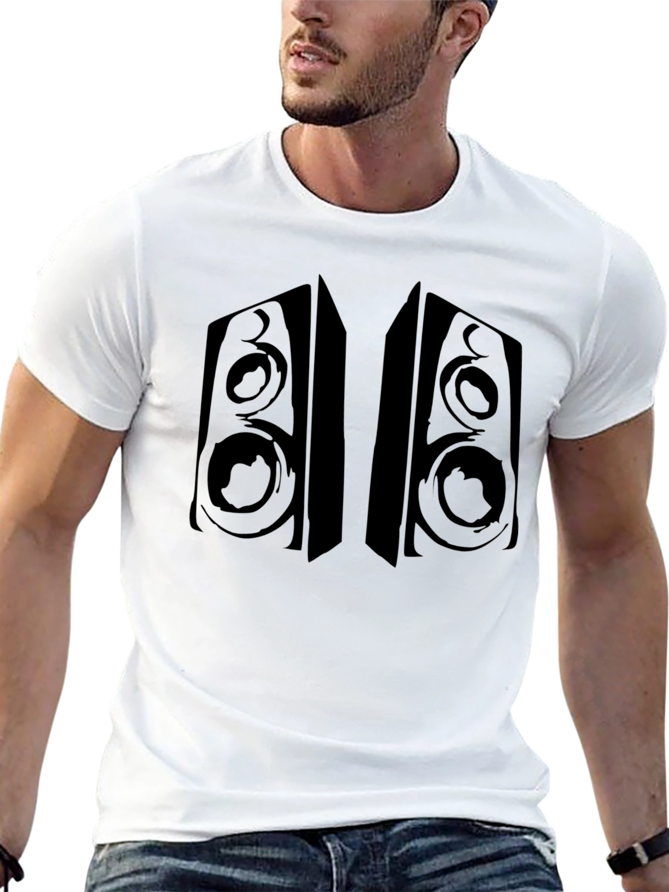 Speaker Graphic T-Shirt - Black Audio Design
