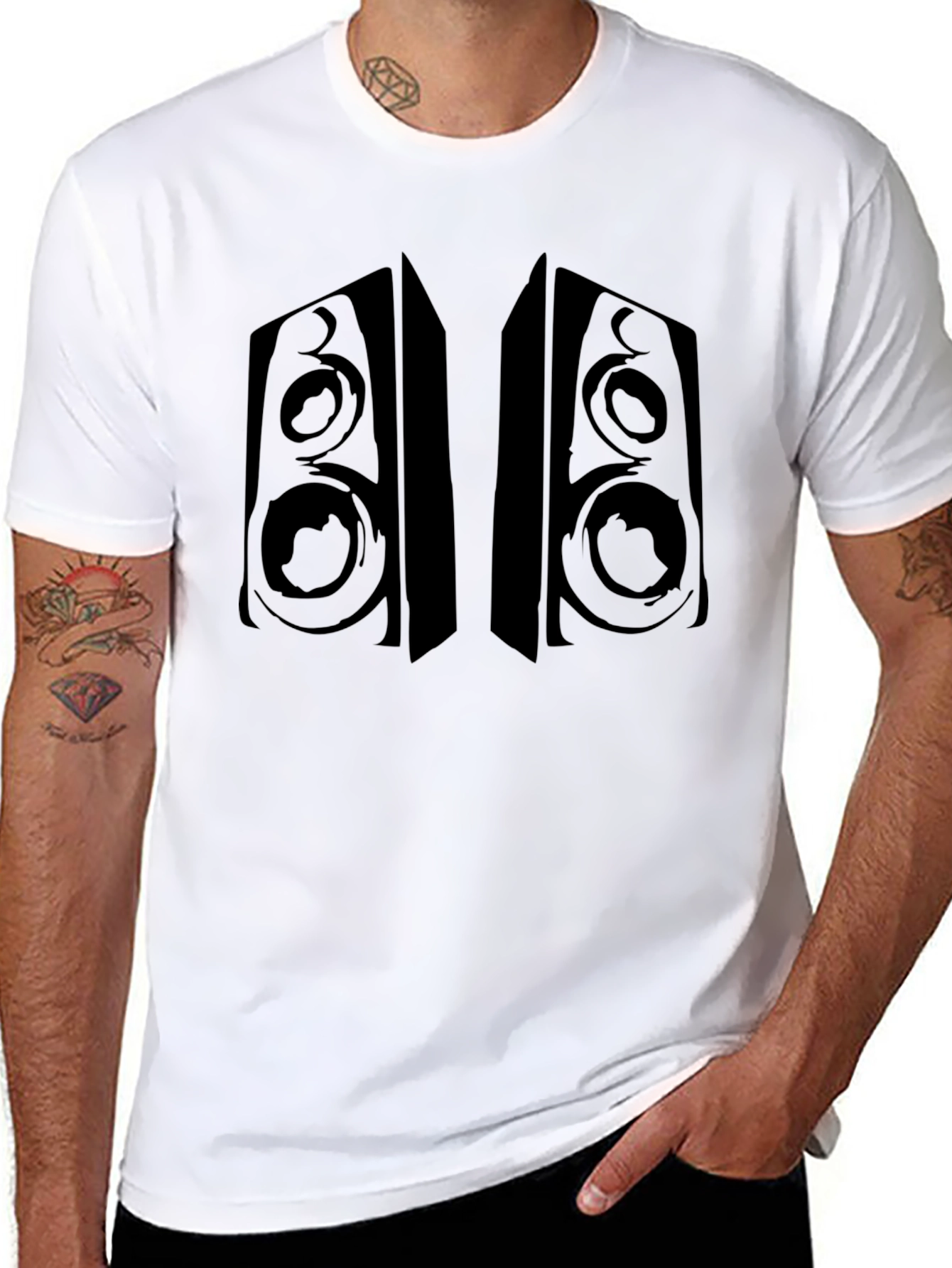Speaker Graphic T-Shirt - Black Audio Design