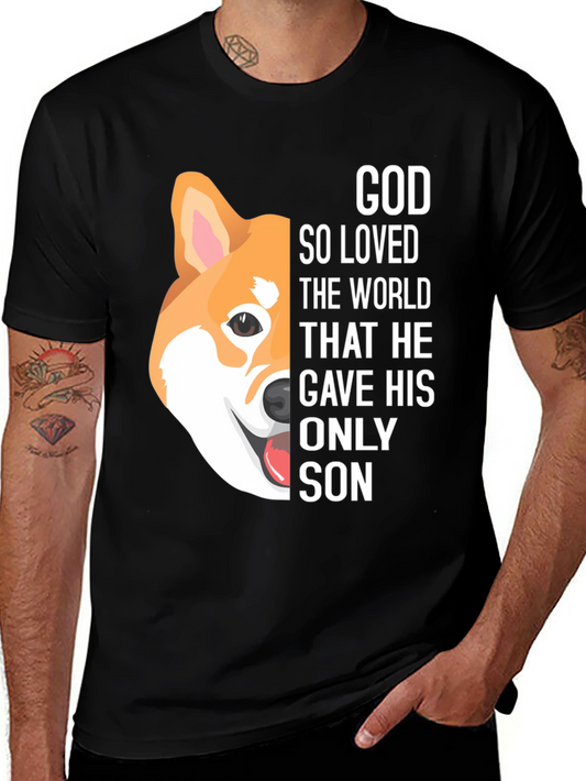 God So Loved the World Dog Graphic Tee