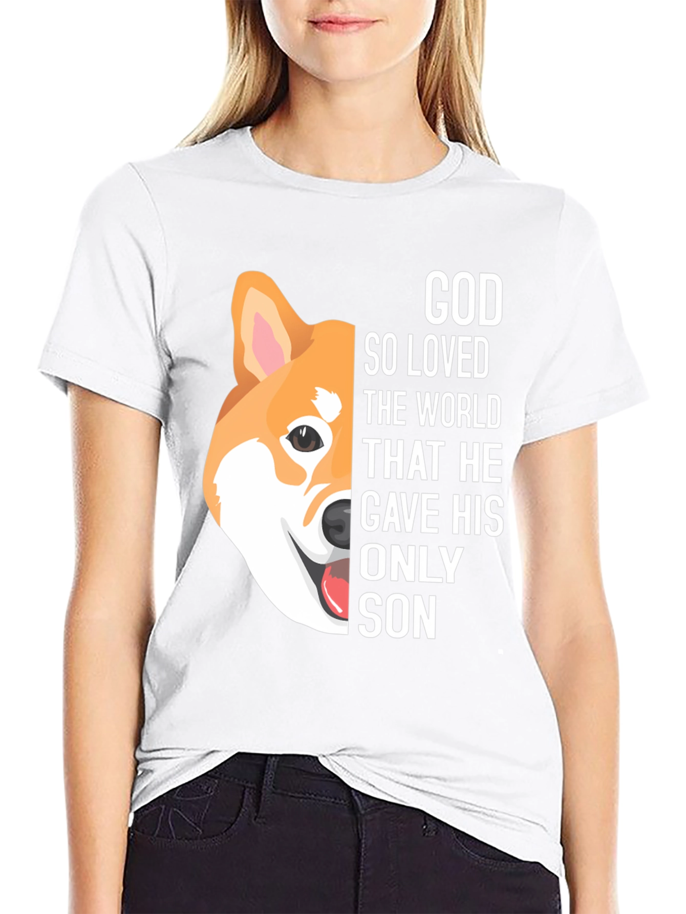 God So Loved the World Dog Graphic Tee