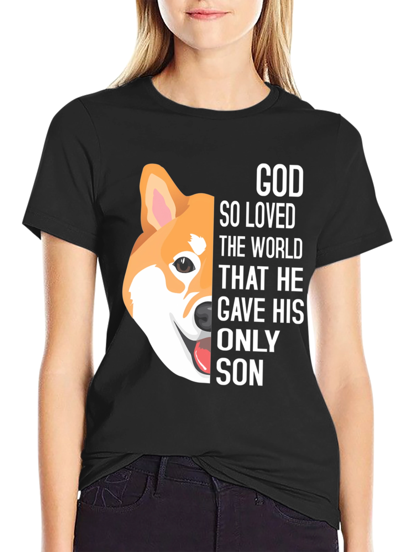 God So Loved the World Dog Graphic Tee