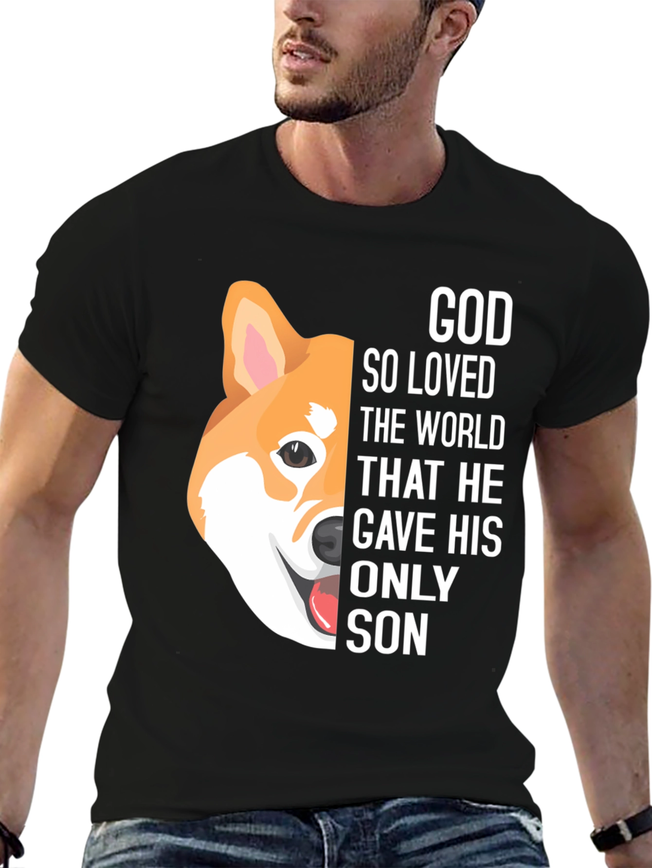 God So Loved the World Dog Graphic Tee