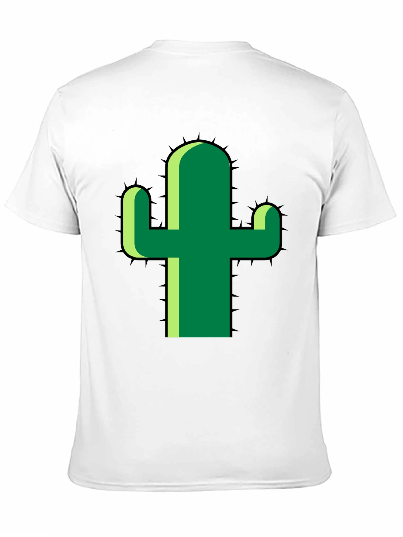 Cactus Graphic Tee - Modern Style Black T-Shirt