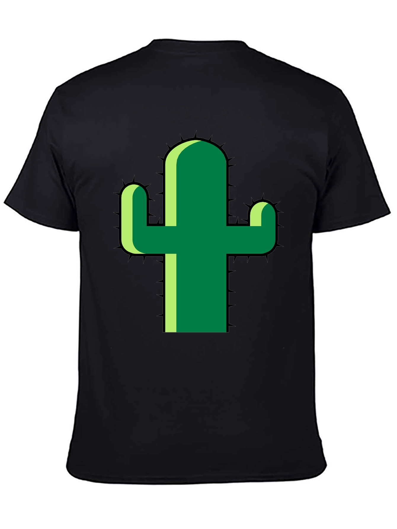 Cactus Graphic Tee - Modern Style Black T-Shirt