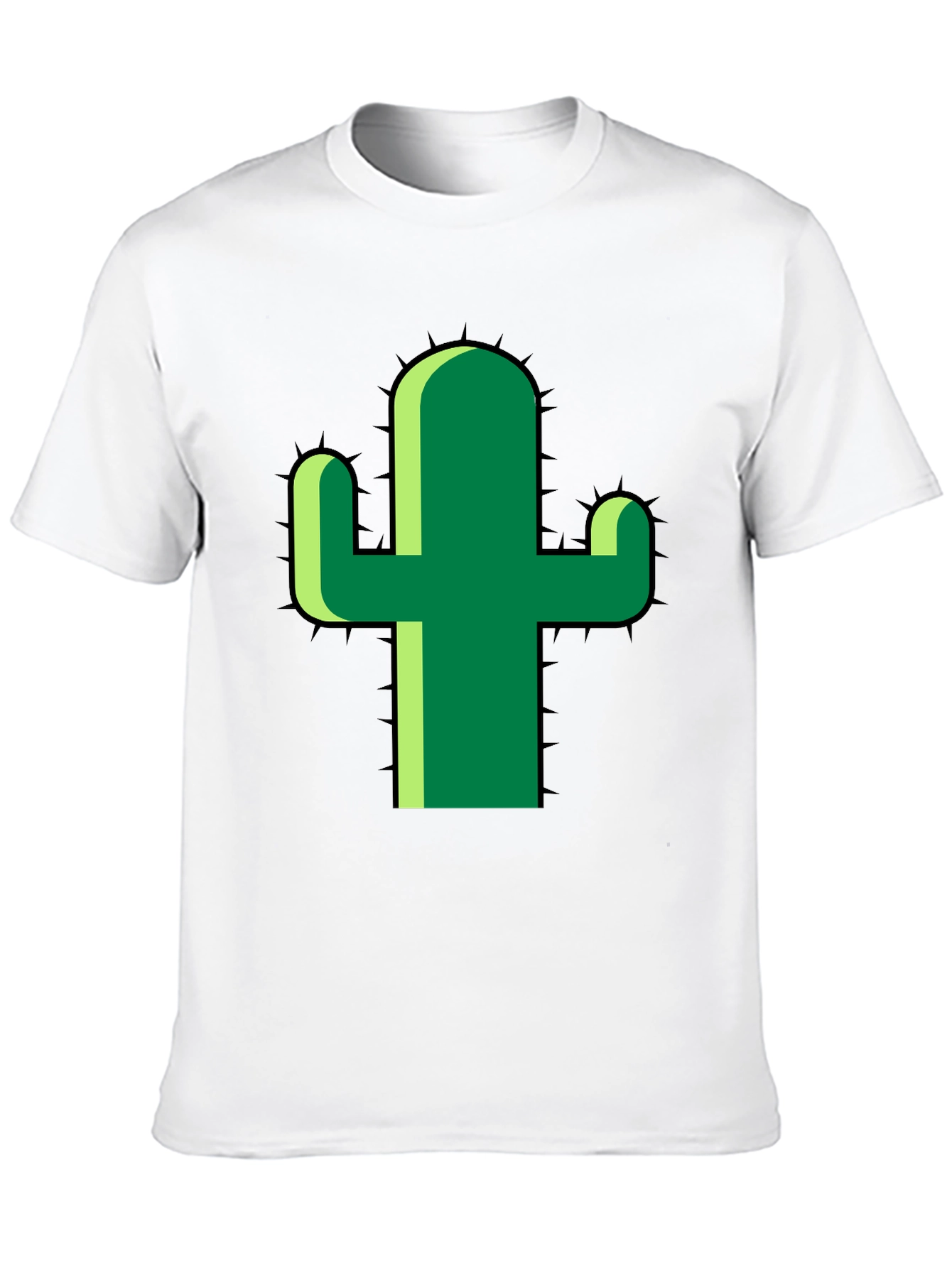 Cactus Graphic Tee - Modern Style Black T-Shirt
