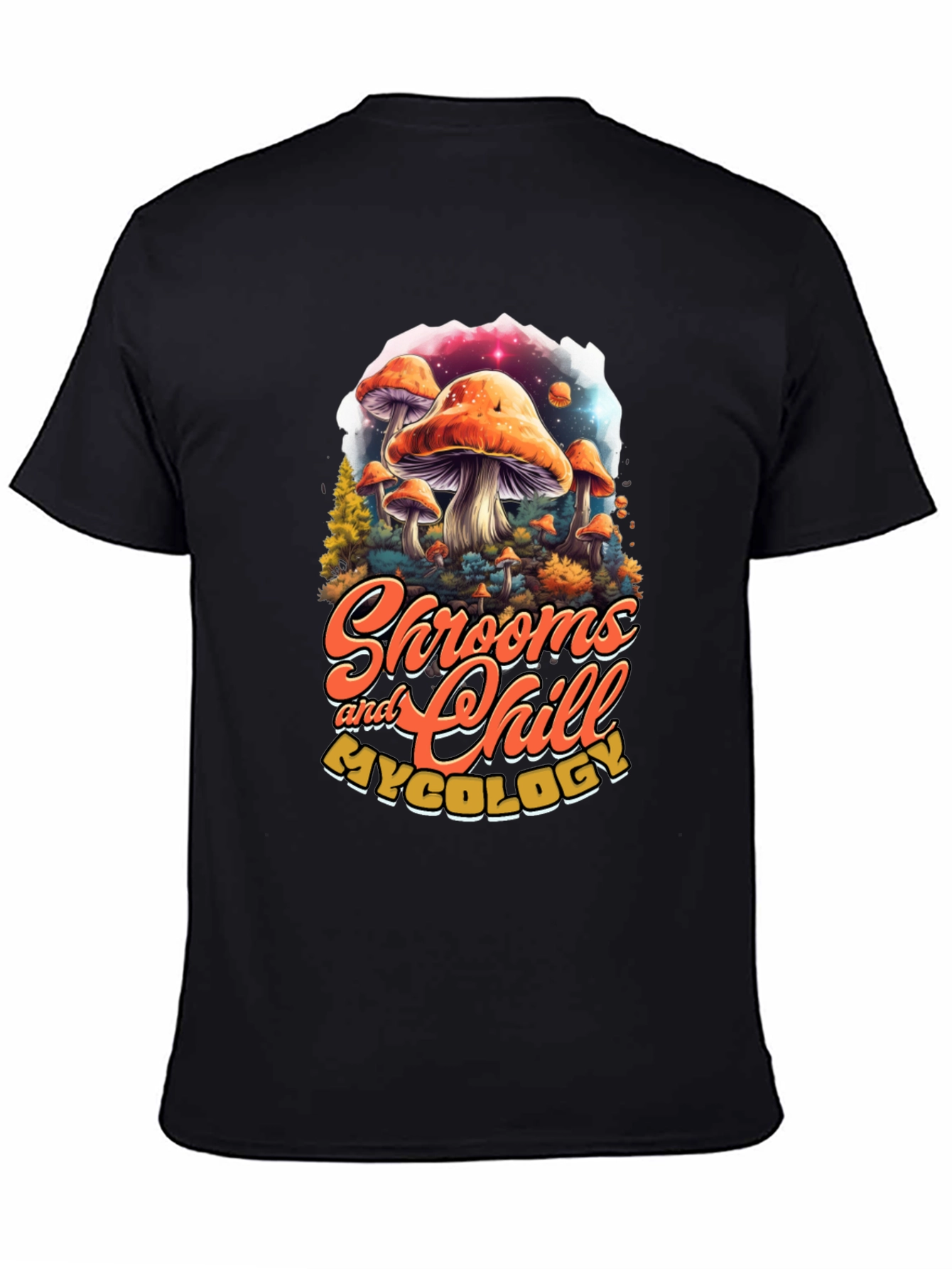 Shrooms and Chill T-Shirt - Funky Mushroom Design
