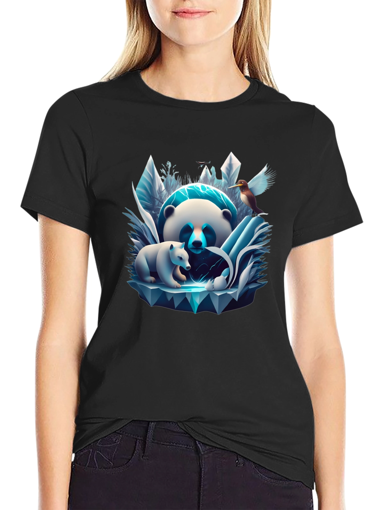 Panda & Cub Ice T-Shirt