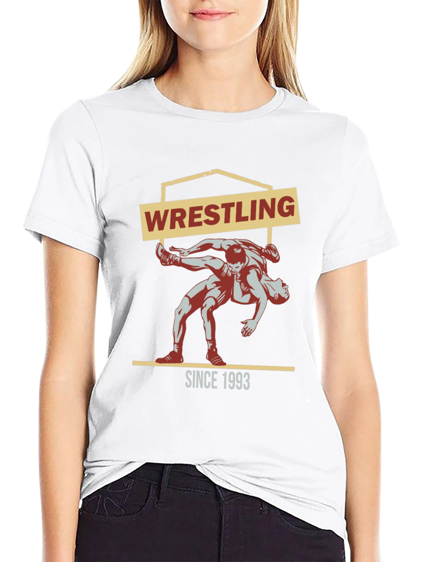 Wrestling Since 1993 Black T-Shirt