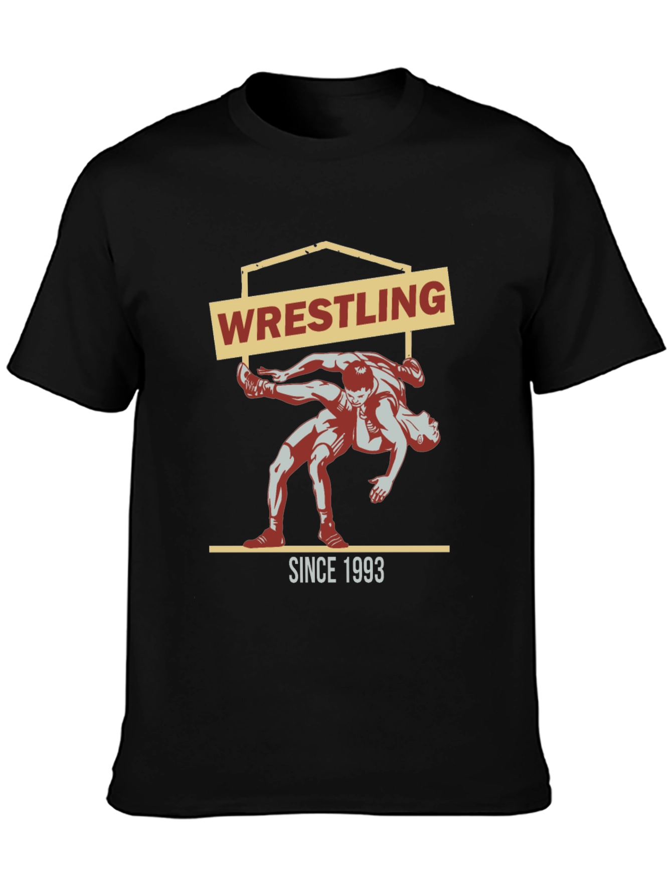 Wrestling Since 1993 Black T-Shirt