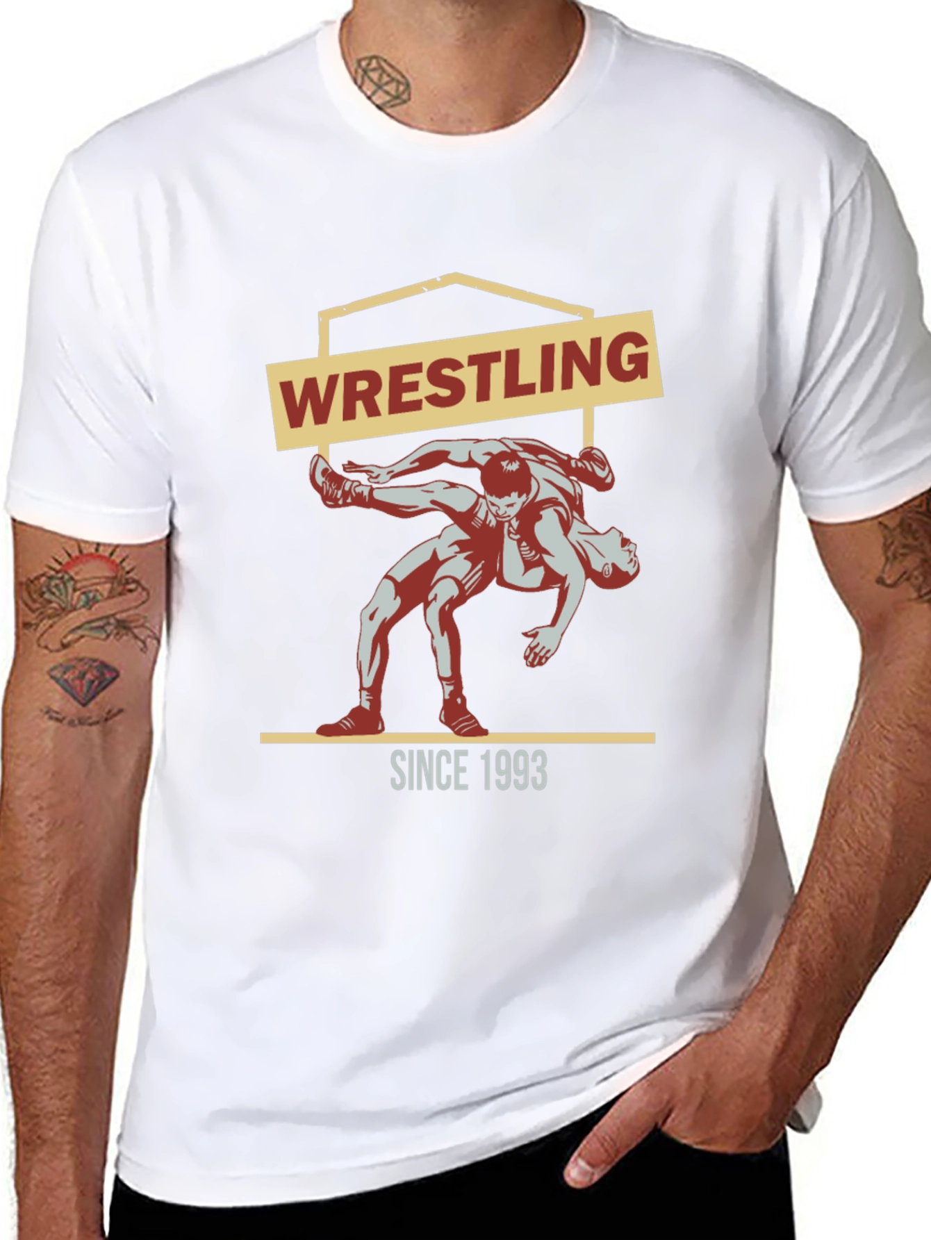 Wrestling Since 1993 Black T-Shirt
