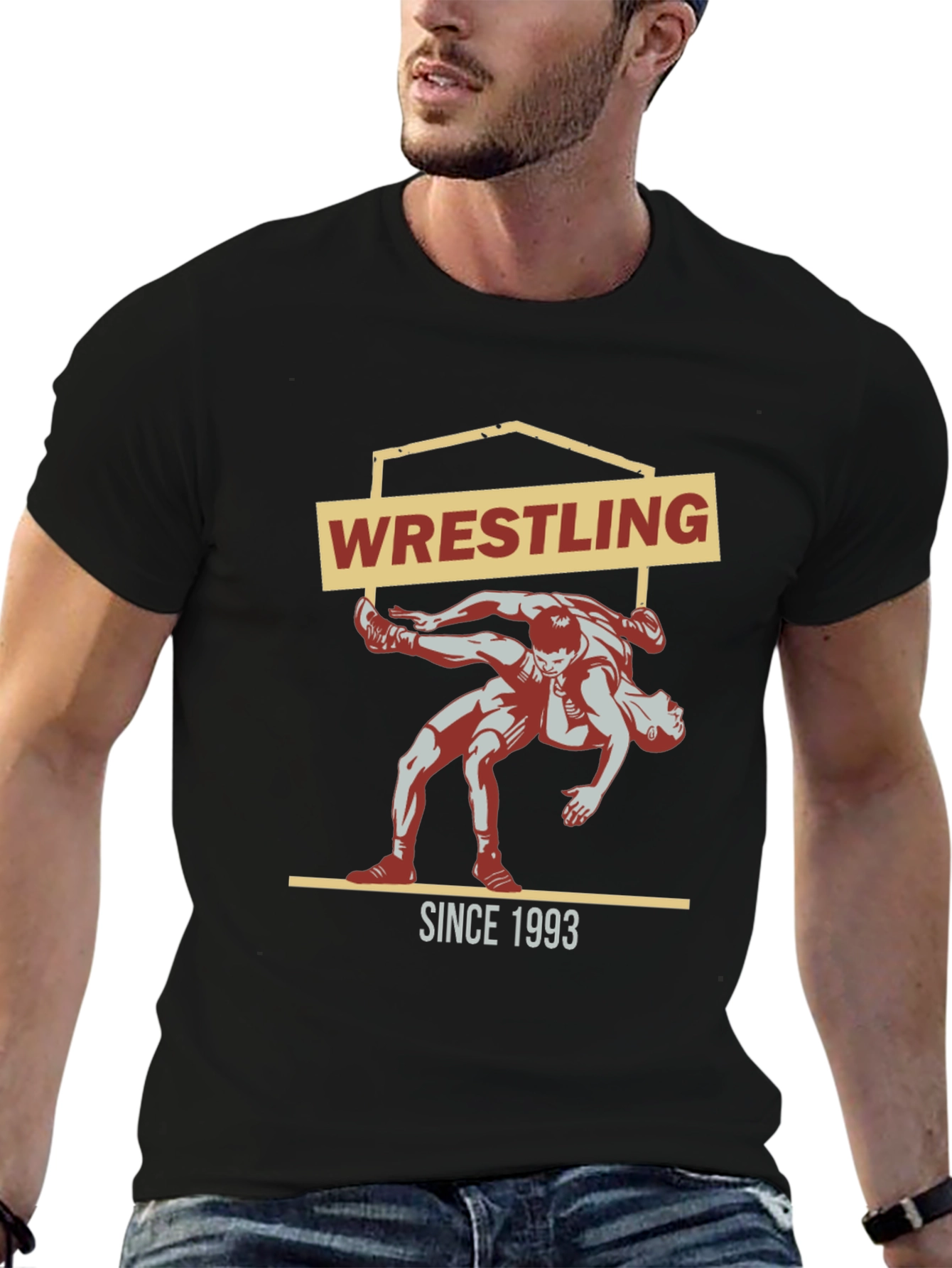 Wrestling Since 1993 Black T-Shirt