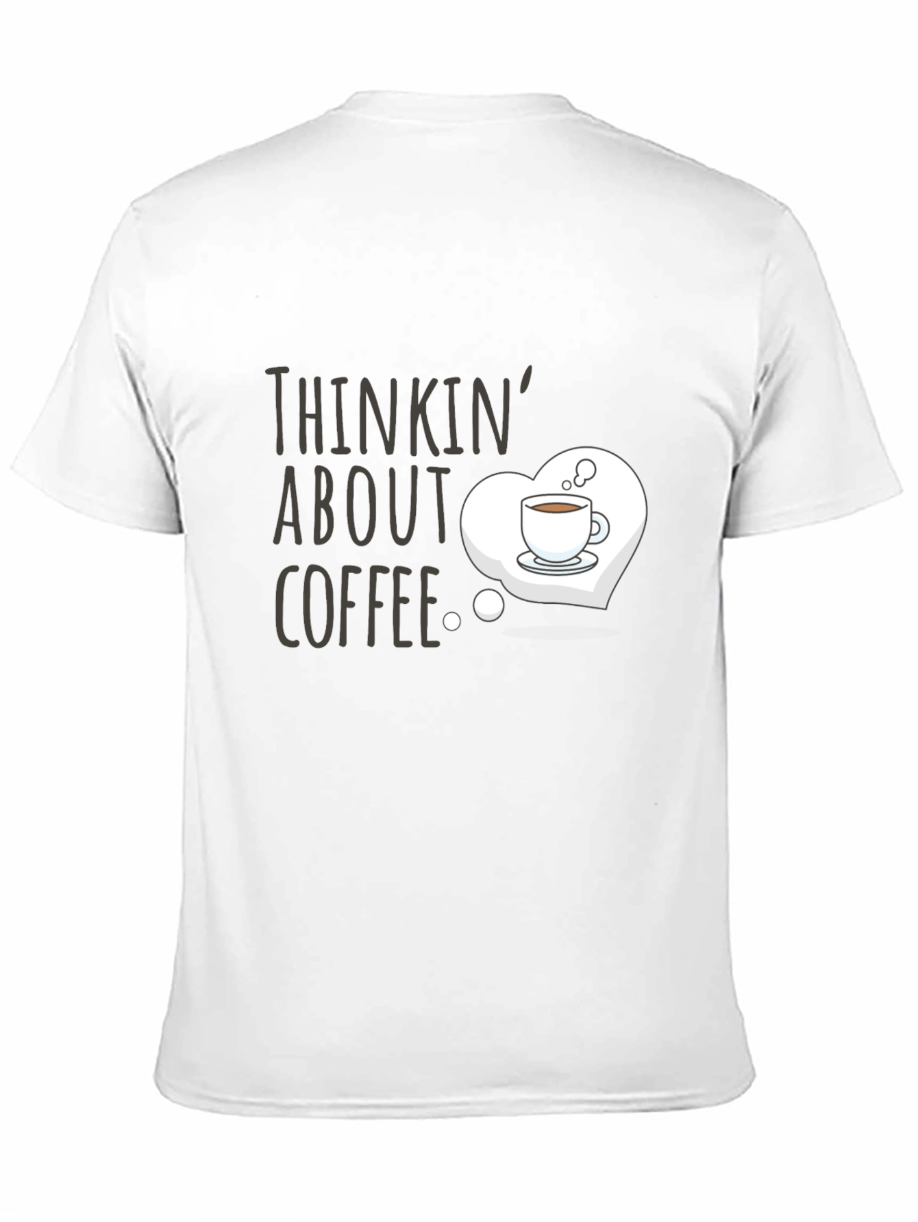 Thinkin About Coffee Graphic Tee - Black
