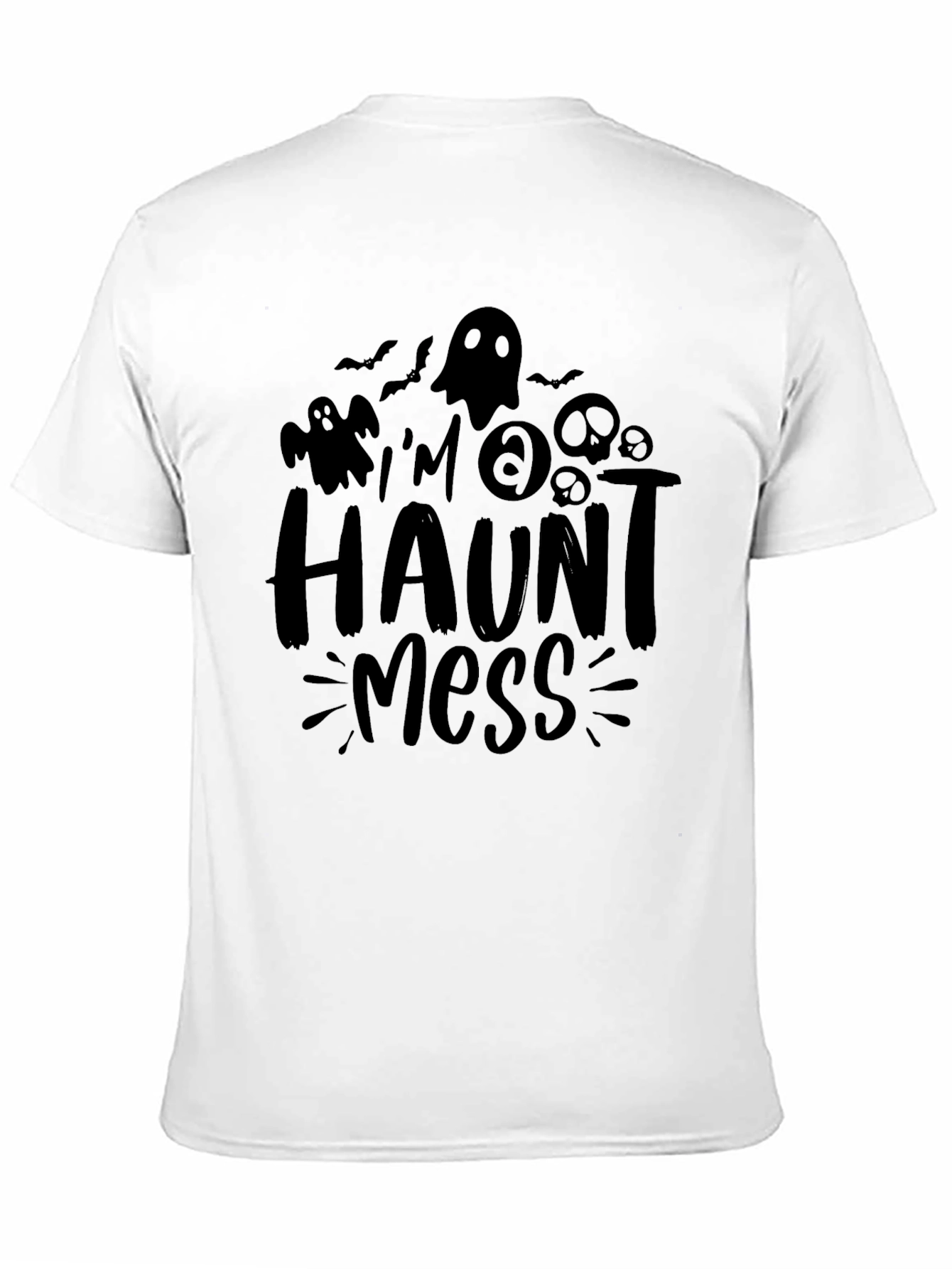 Halloween Haunt Mess Graphic Tee - Spooky Season Shirt