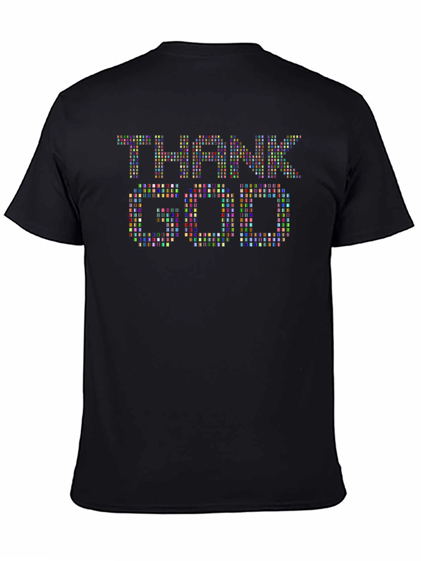 Thank God Pixel Art T-Shirt - Trendy Graphic Tee