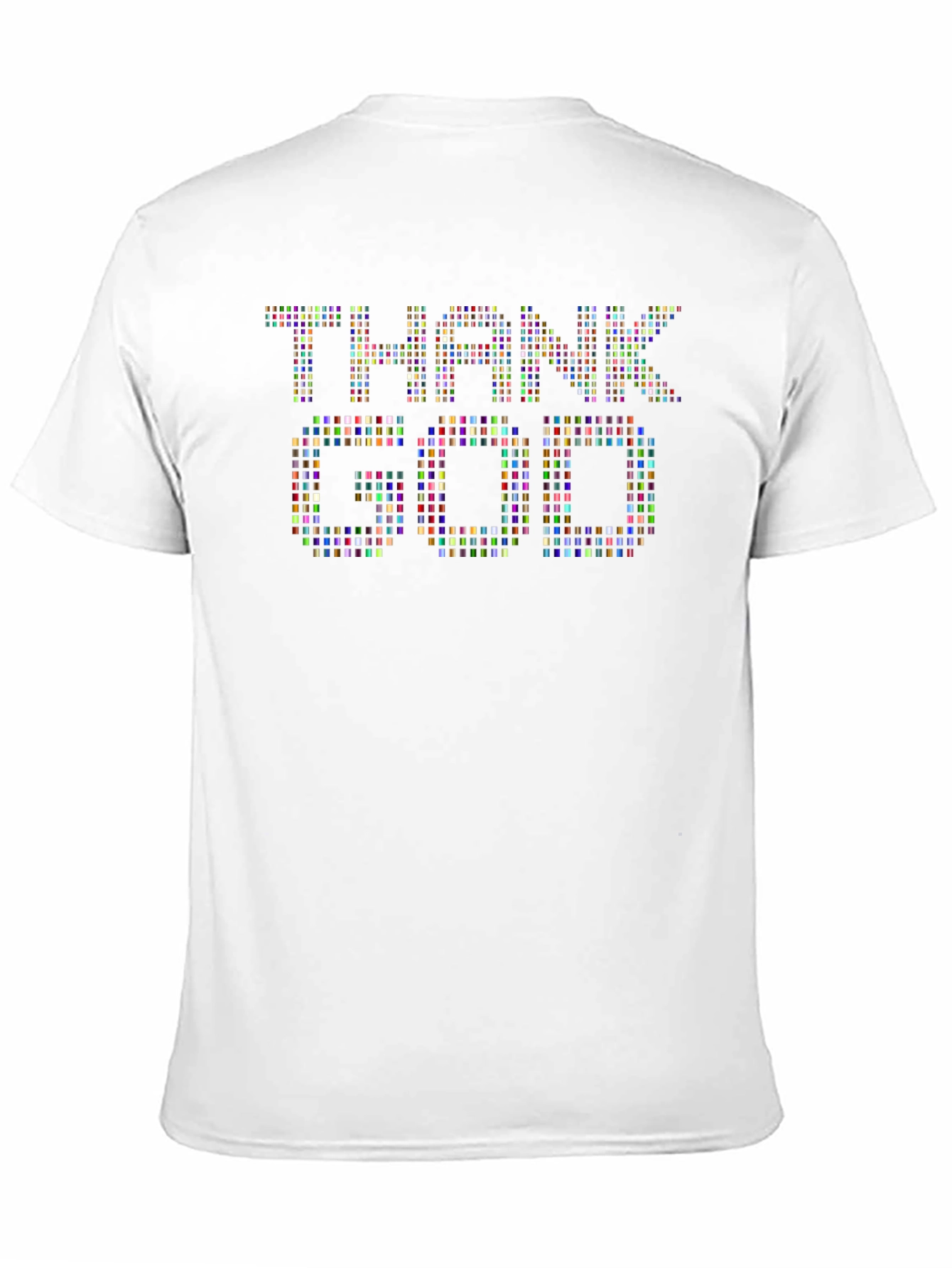 Thank God Pixel Art T-Shirt - Trendy Graphic Tee