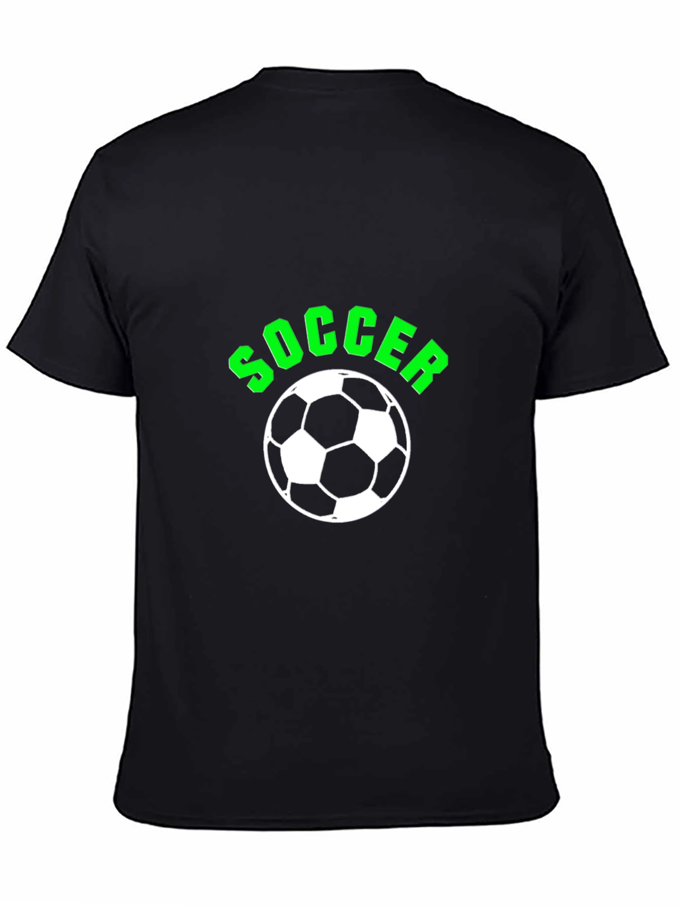 Soccer Ball Graphic T-Shirt - Black