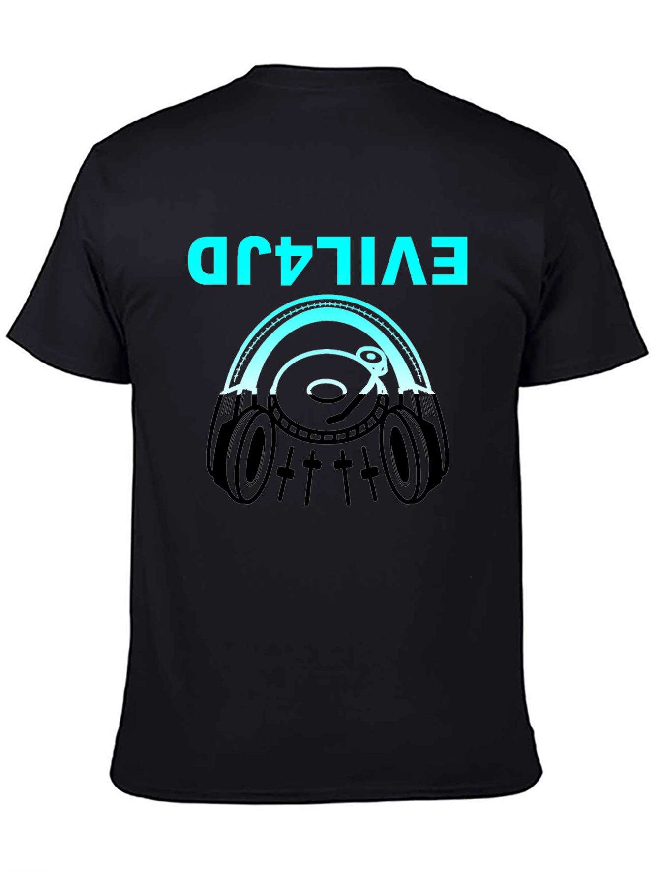 Evil4jd Graphic Tee - Trendy Mens Black T-Shirt
