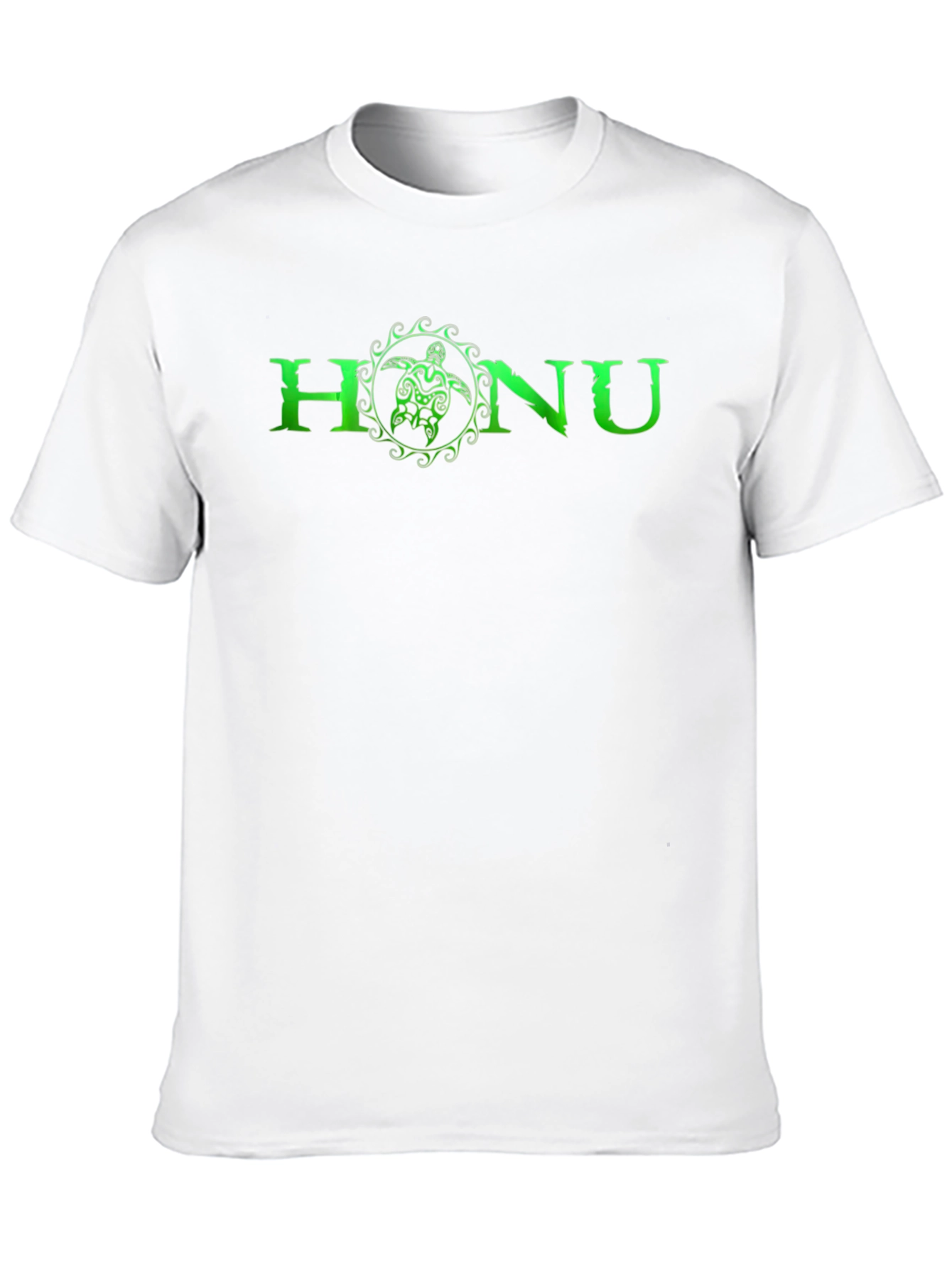 HANU Turtle Green Graphic T-Shirt - Black