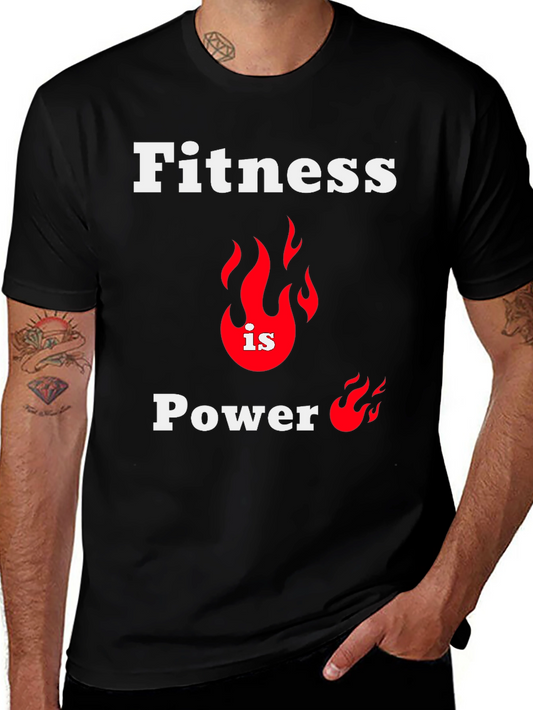 Fitness is Power Graphic T-Shirt