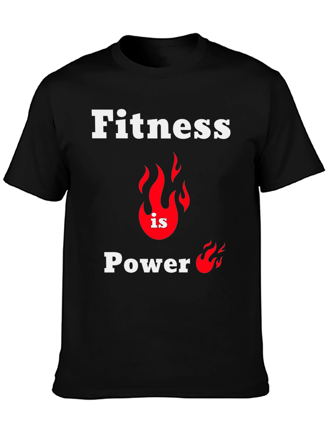 Fitness is Power Graphic T-Shirt