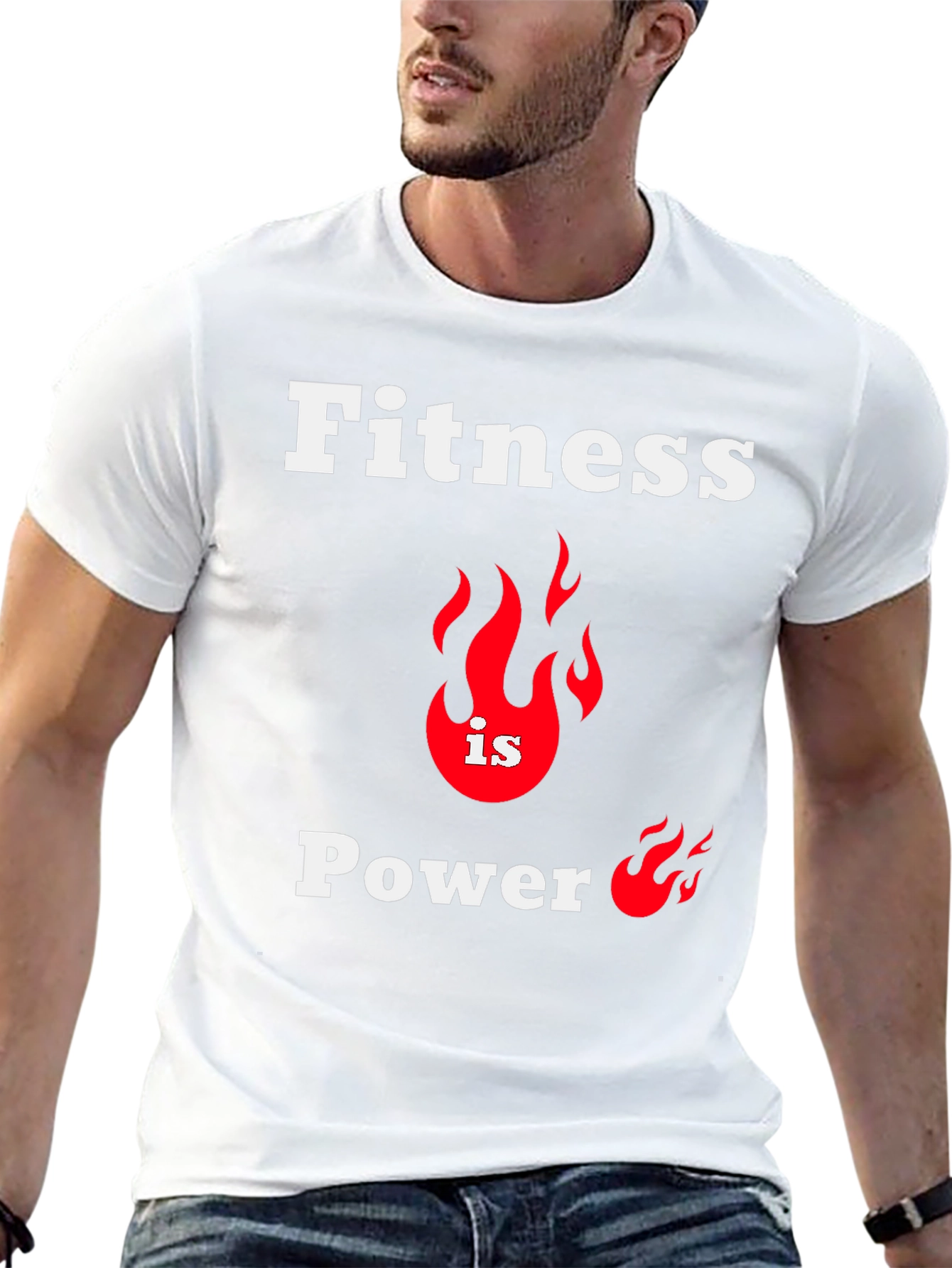 Fitness is Power Graphic T-Shirt