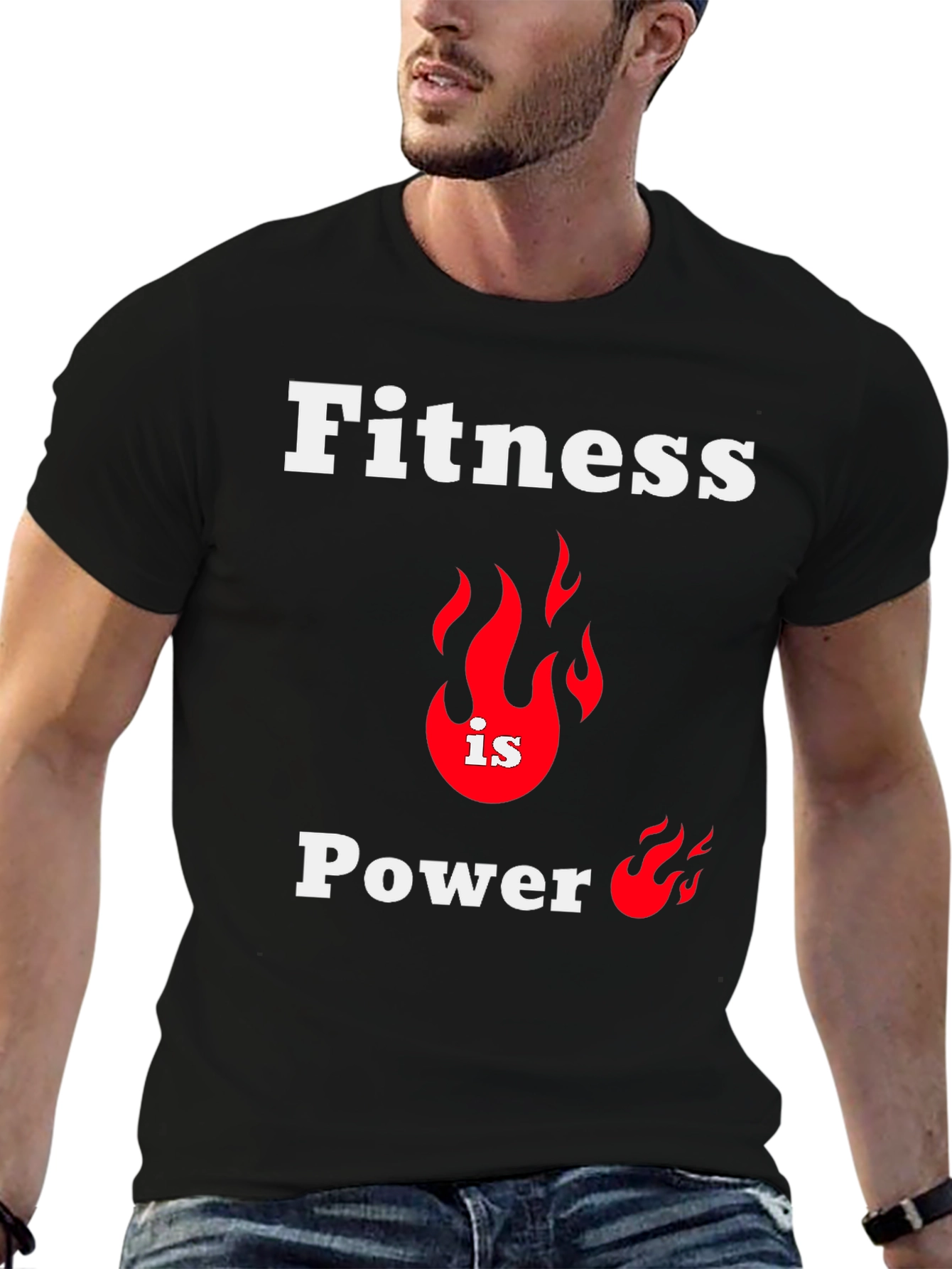 Fitness is Power Graphic T-Shirt