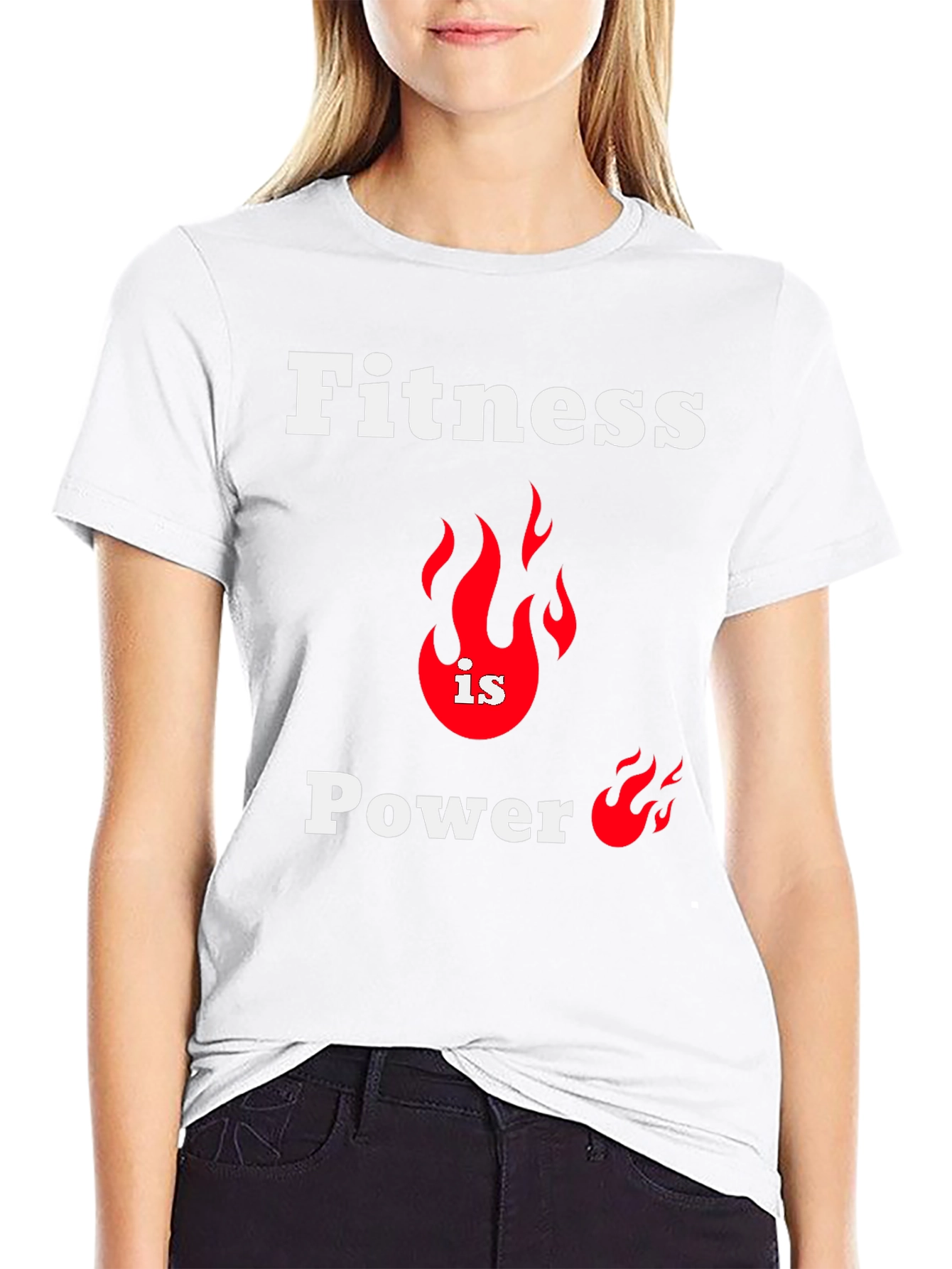 Fitness is Power Graphic T-Shirt