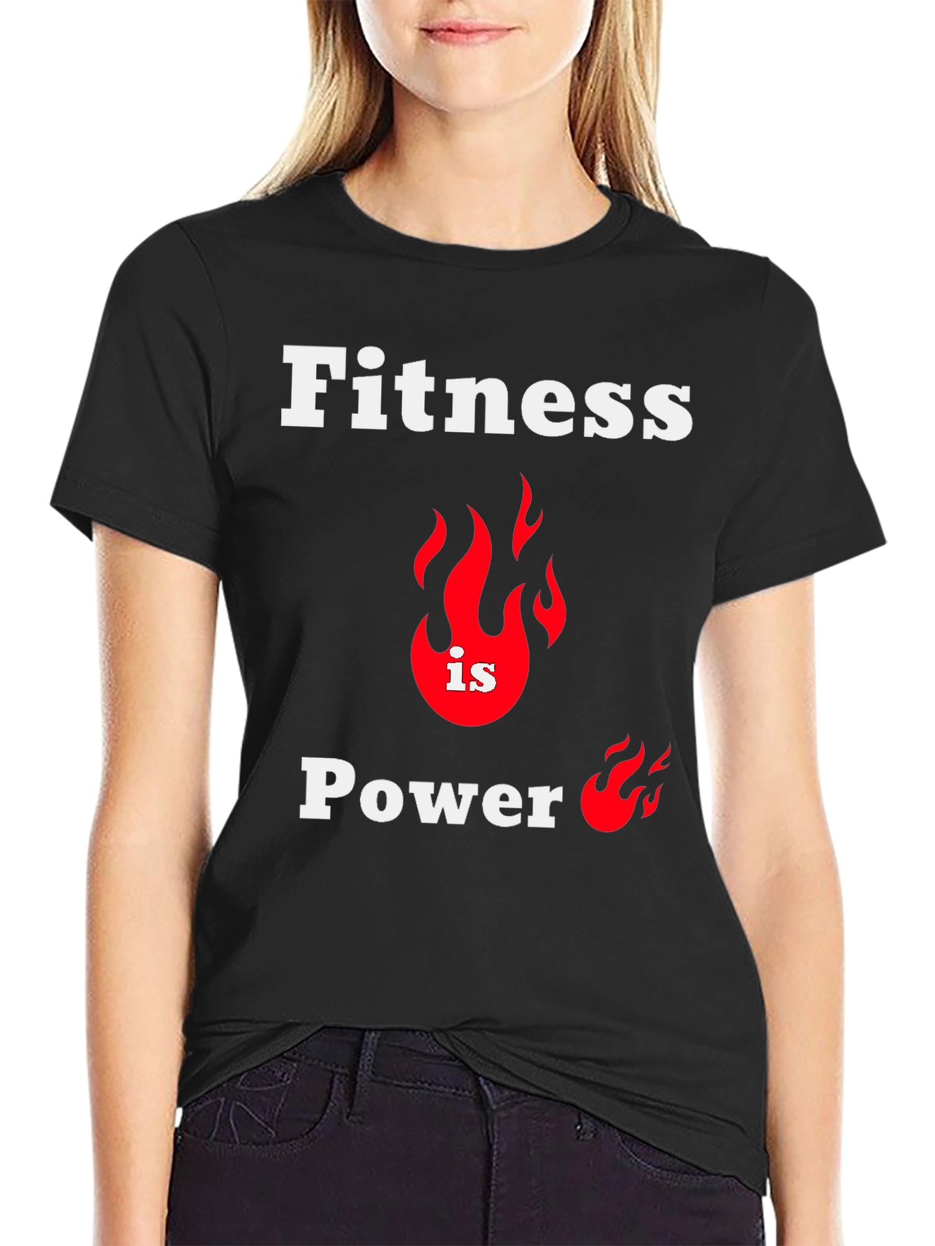 Fitness is Power Graphic T-Shirt