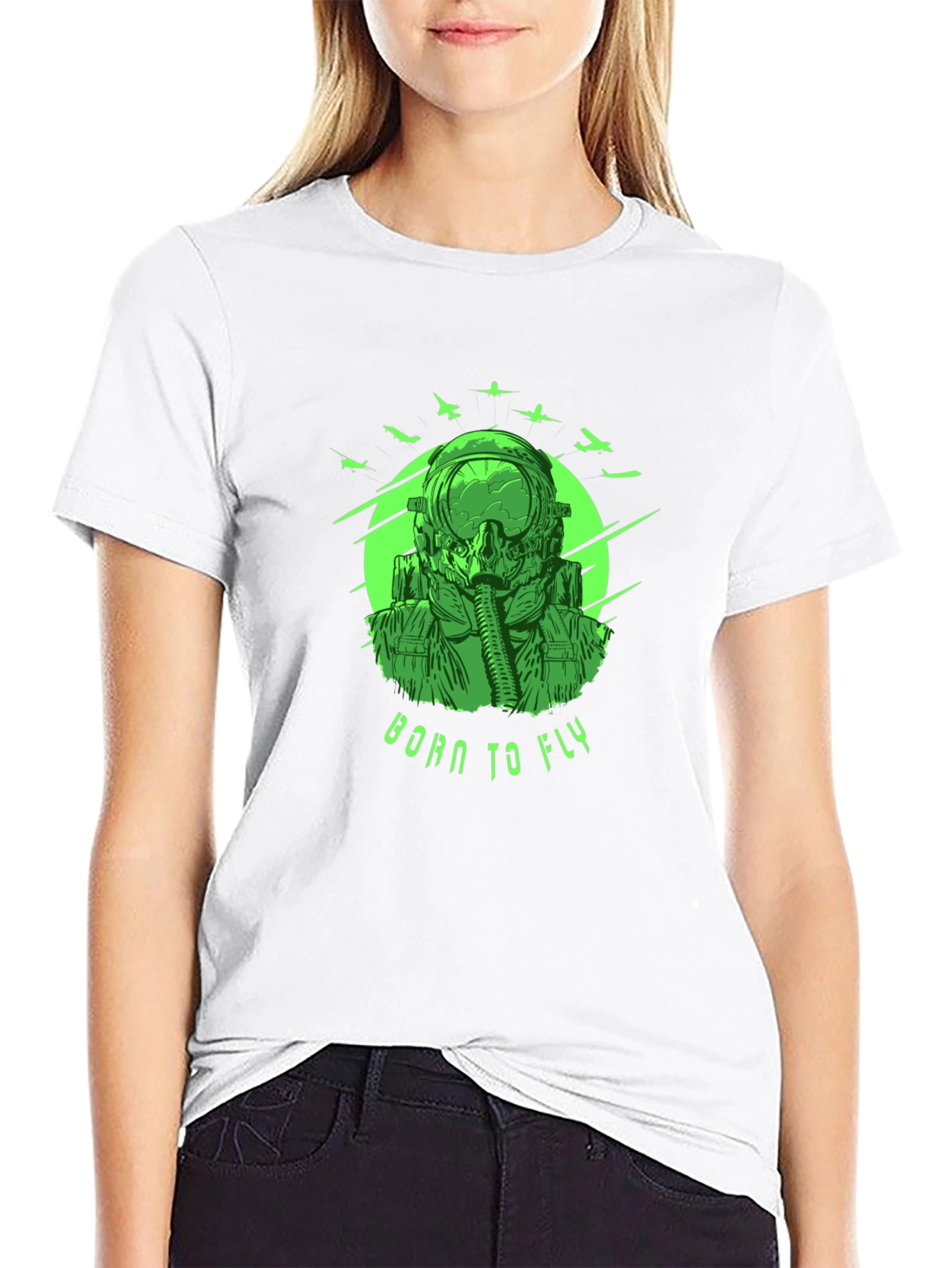Born to Fly Graphic T-Shirt - Pilot Design