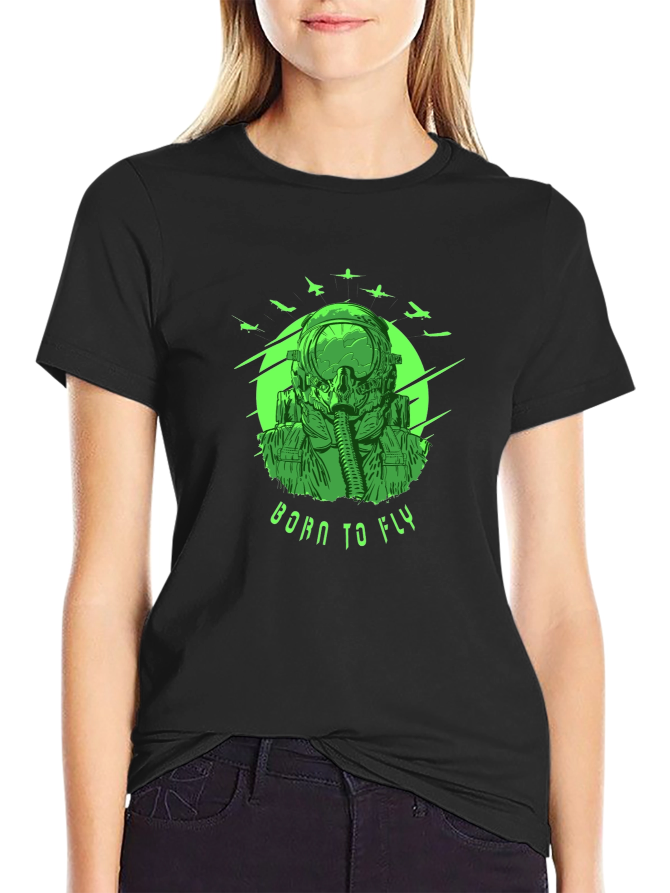 Born to Fly Graphic T-Shirt - Pilot Design