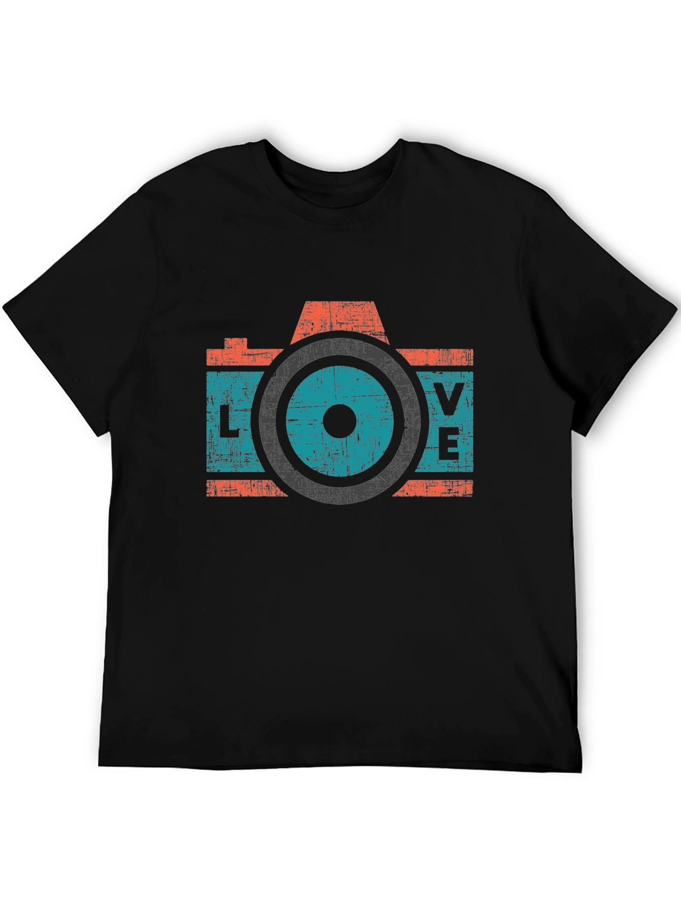 Retro Camera LOVE Graphic T-Shirt