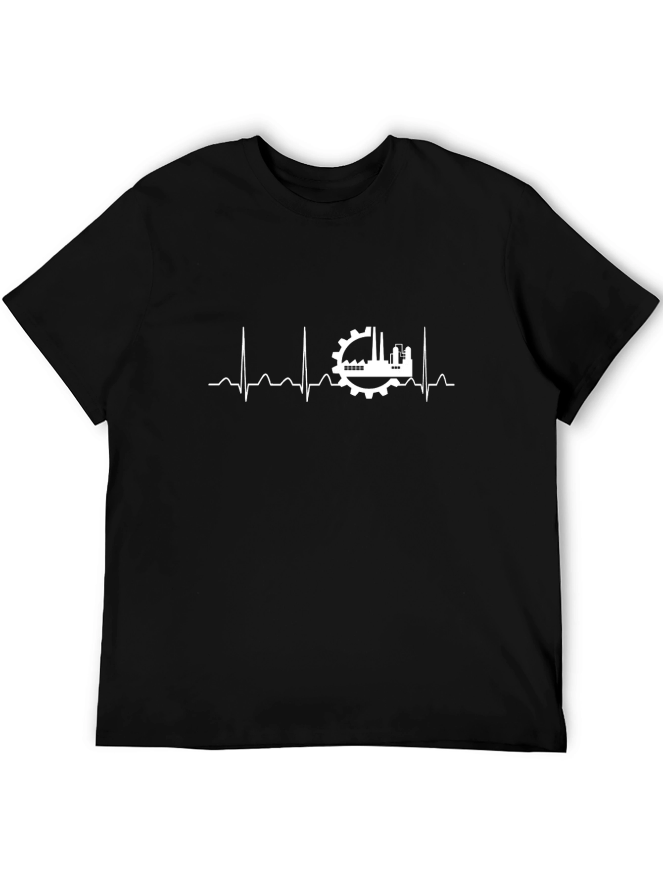 Engineer Heartbeat T-Shirt - Black
