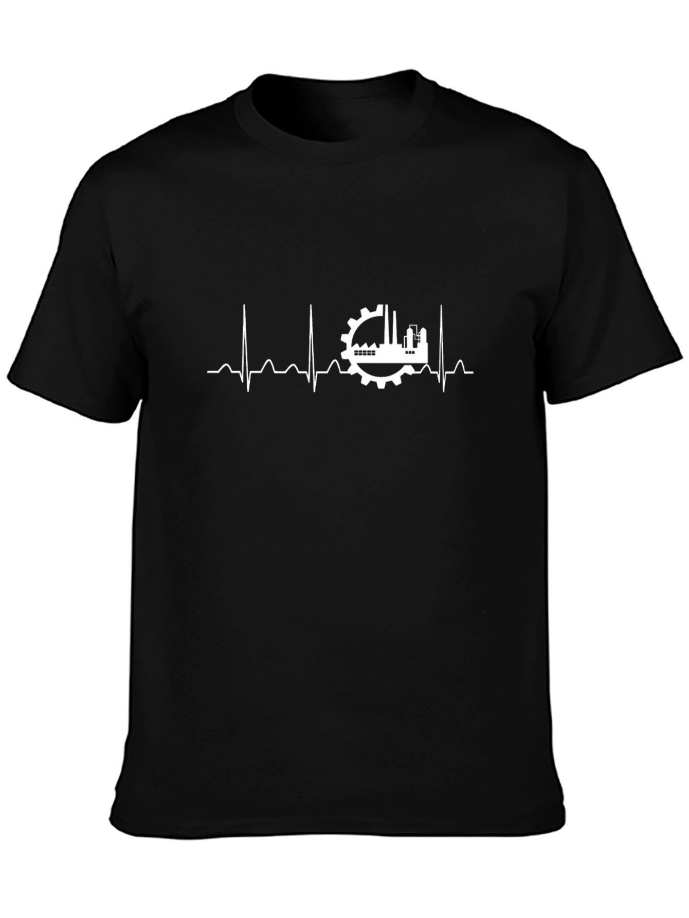 Engineer Heartbeat T-Shirt - Black