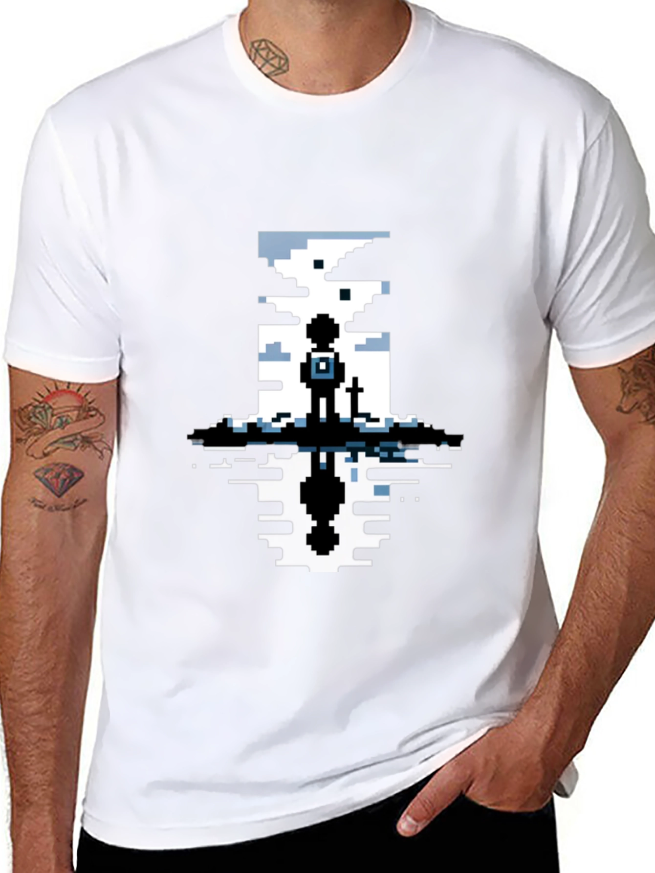 8-bit Pixel Art Graphic T-Shirt