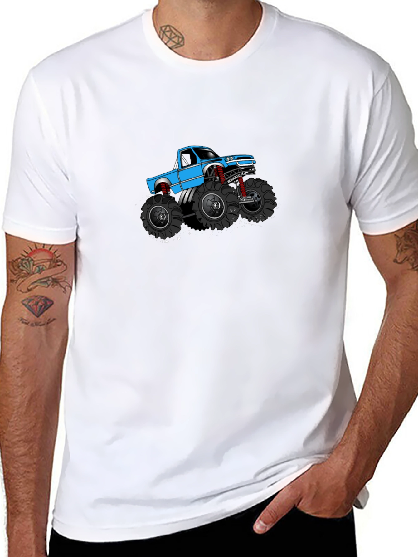 Monster Truck Graphic Tee - Black