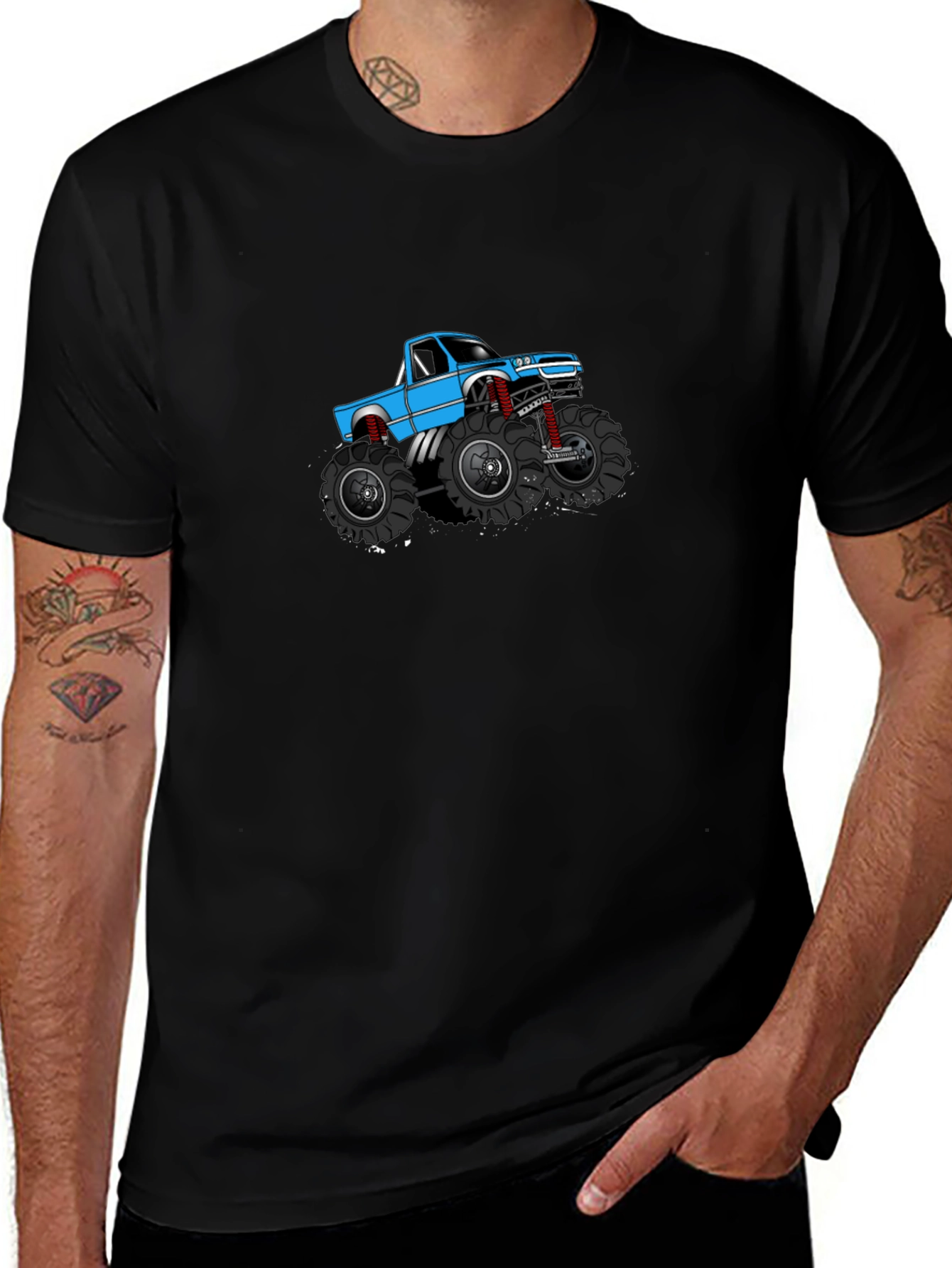Monster Truck Graphic Tee - Black