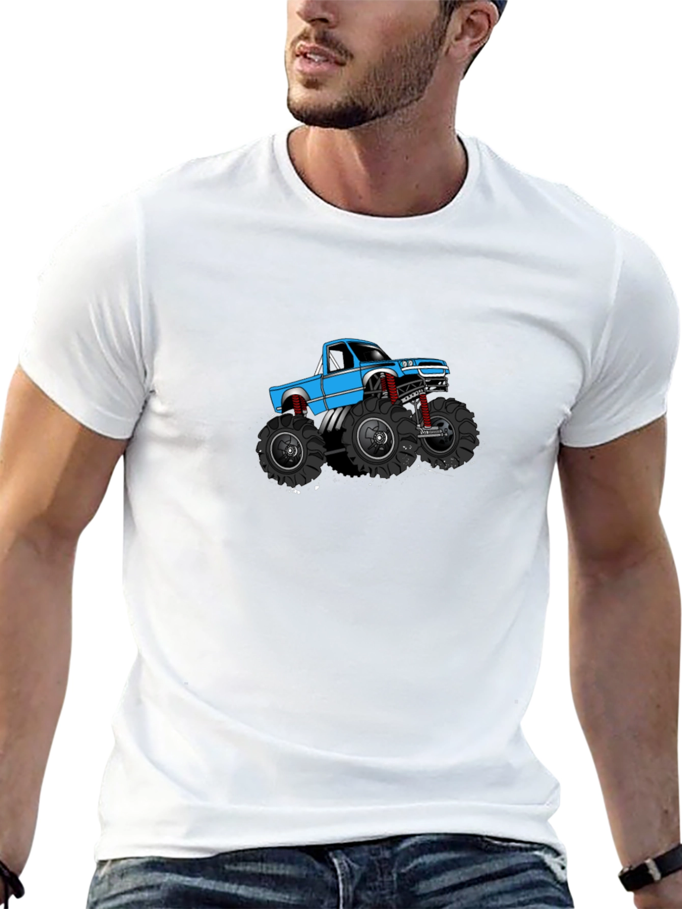 Monster Truck Graphic Tee - Black