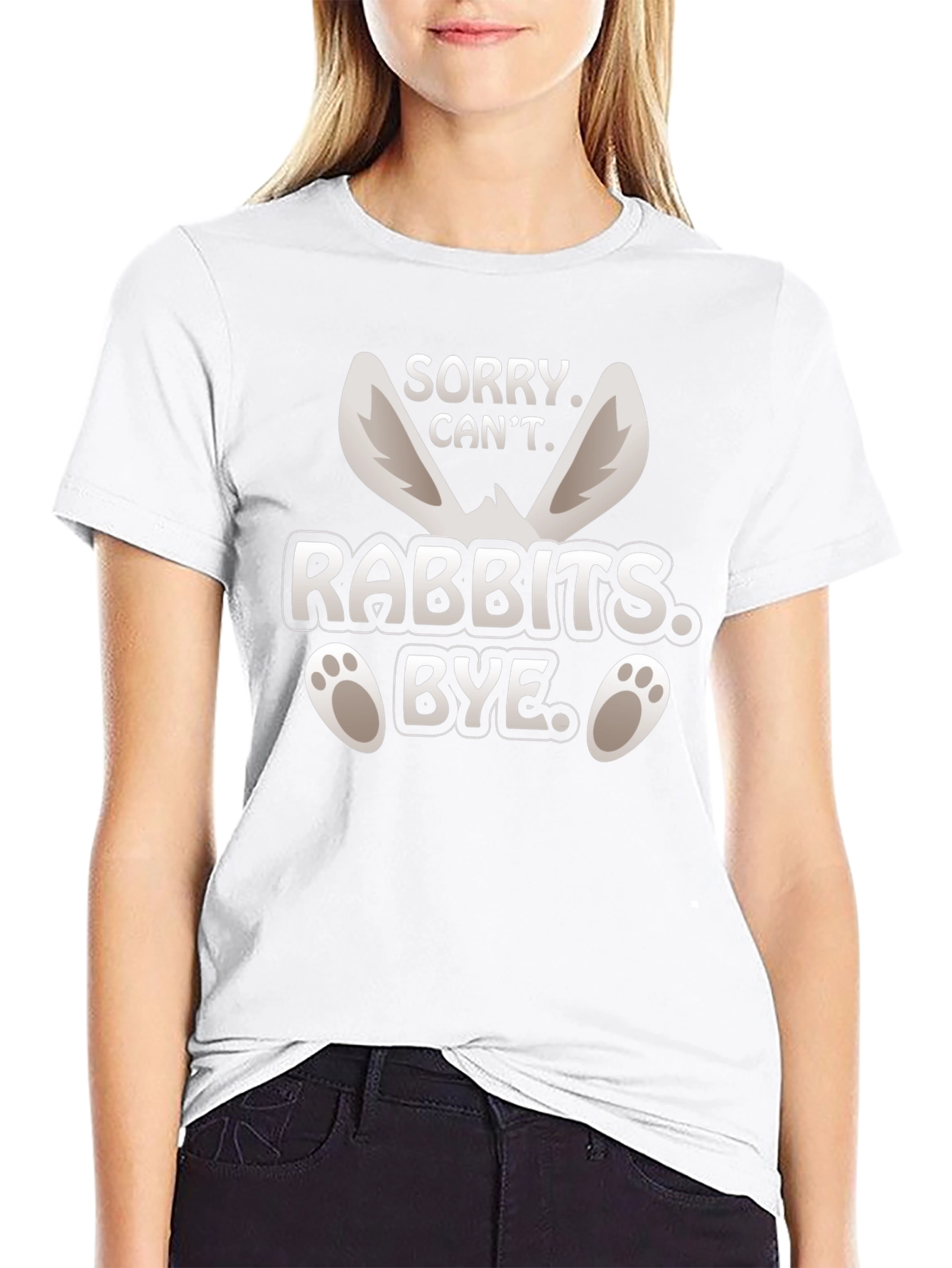 Sorry Cant Rabbits Bye T-Shirt Easter Bunny Tee