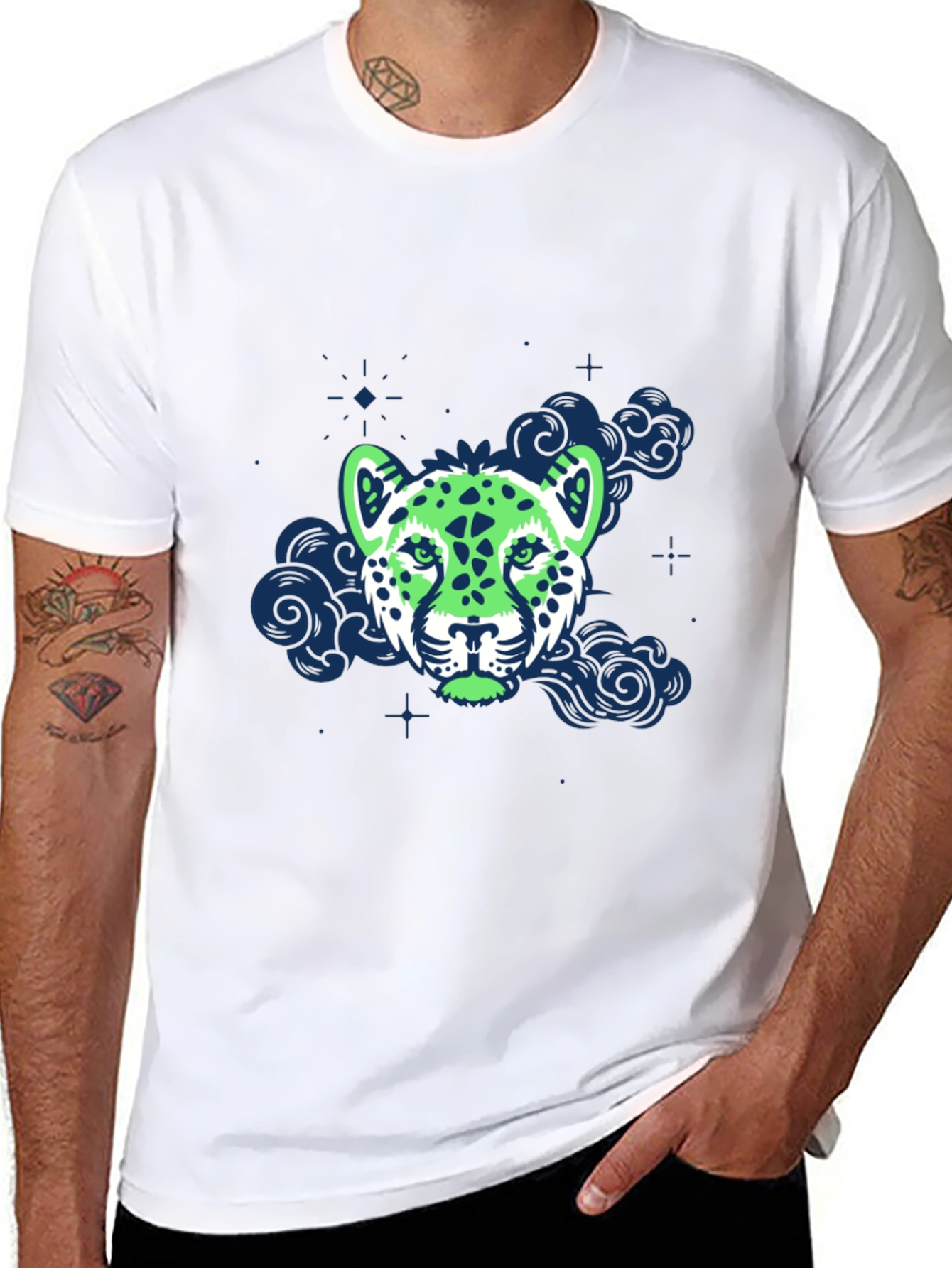 Graphic Leopard T-Shirt - Cool Animal Print Tee