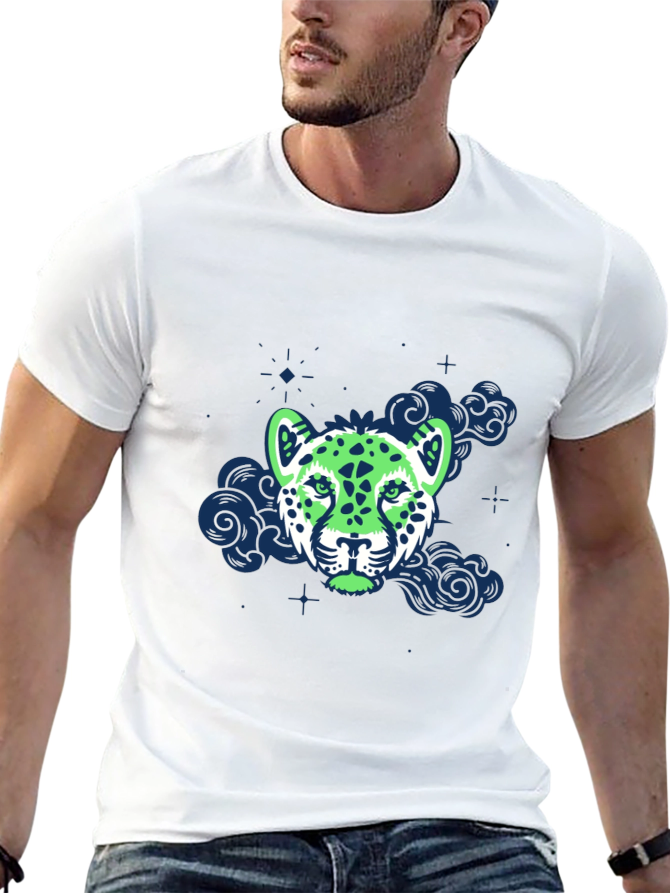 Graphic Leopard T-Shirt - Cool Animal Print Tee