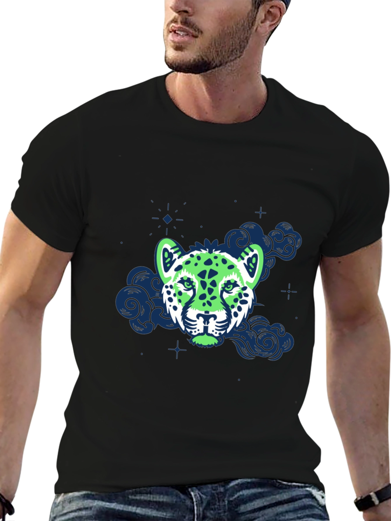 Graphic Leopard T-Shirt - Cool Animal Print Tee