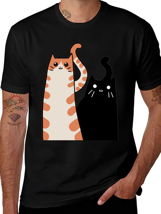 Whimsical Cat Graphic Tee
