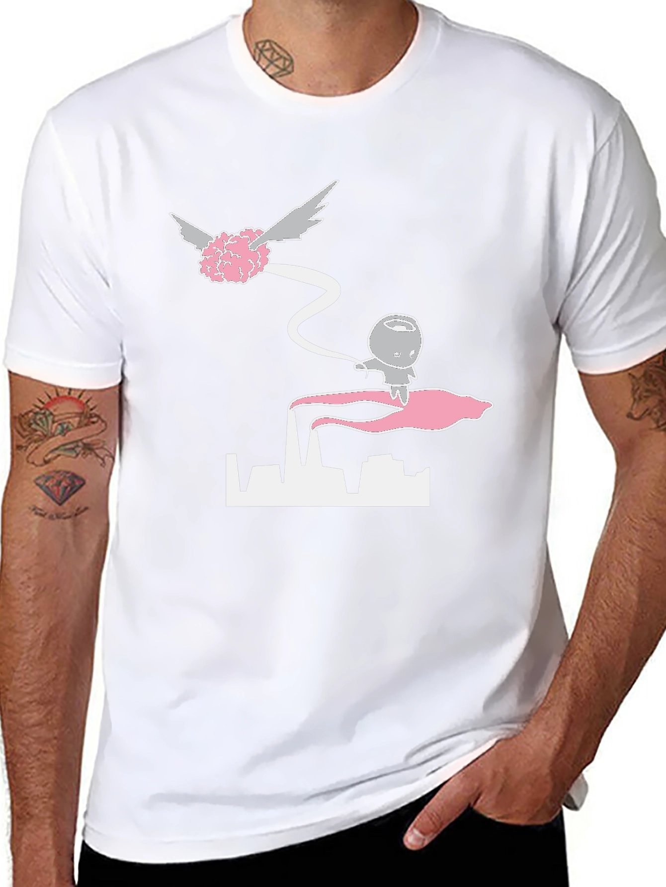 Brain Flight T-Shirt - Black Graphic Tee