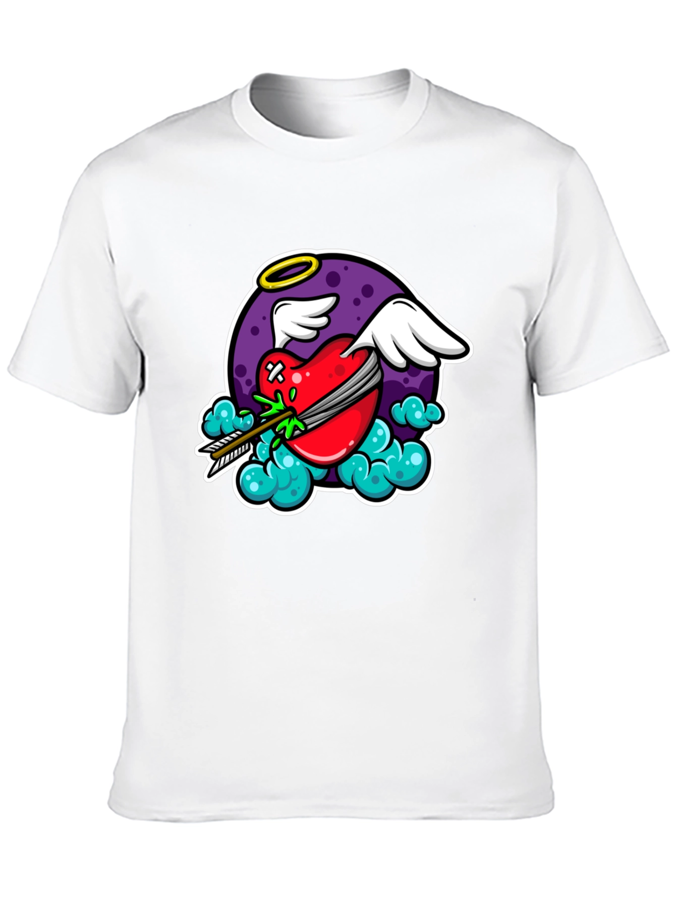 Cupids Arrow Black Graphic T-Shirt